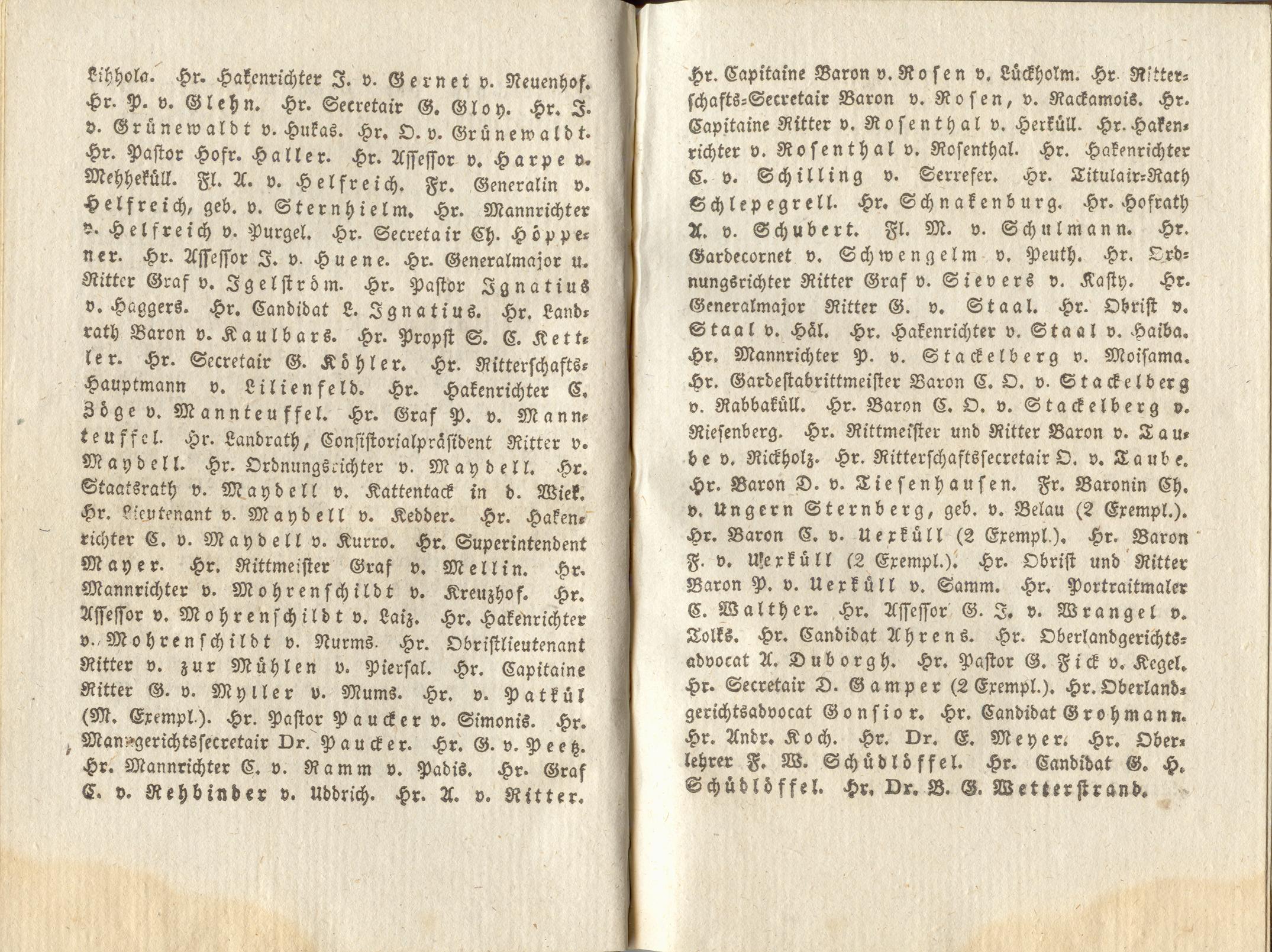 Inländischer Dichtergarten [1] (1828) | 7. Table of contents