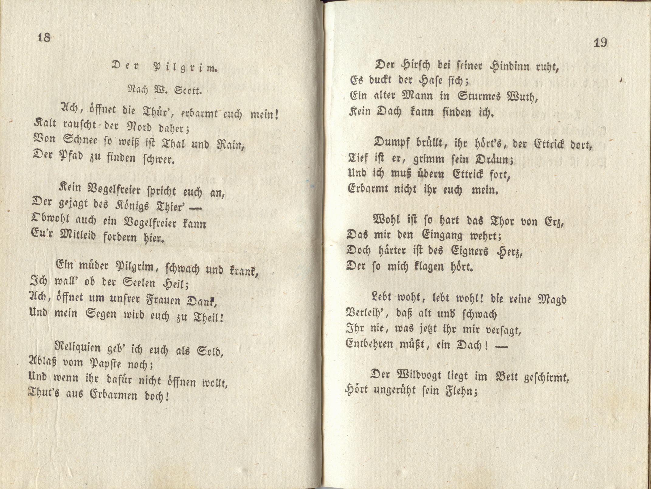 Inländischer Dichtergarten [1] (1828) | 17. (18-19) Main body of text