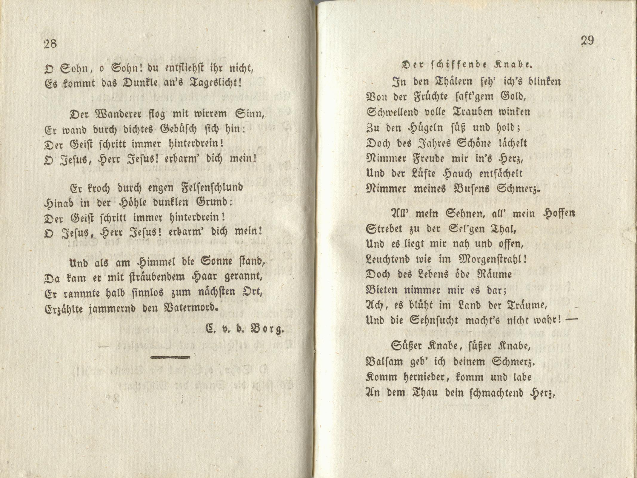 Inländischer Dichtergarten [1] (1828) | 22. (28-29) Main body of text