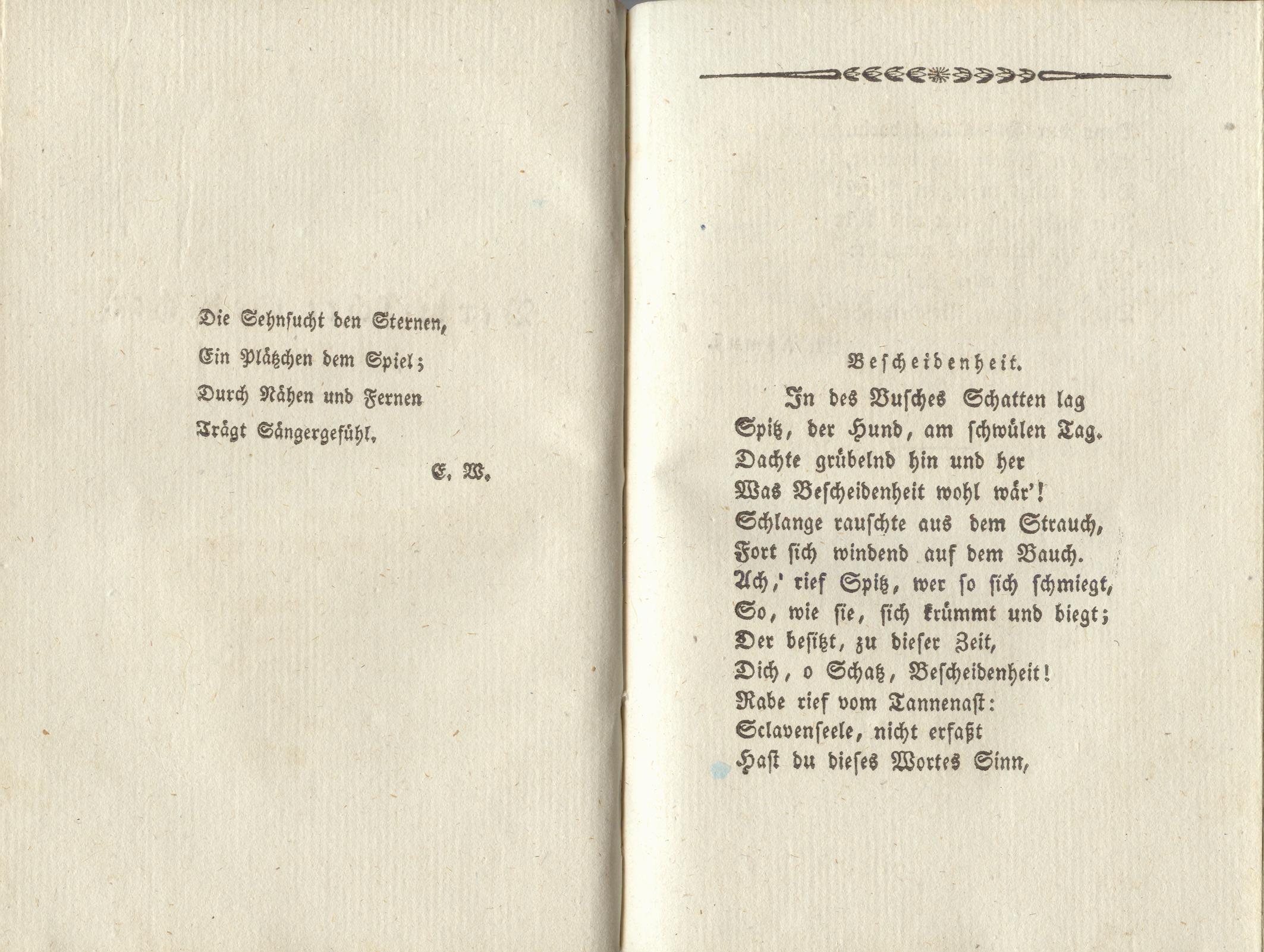 Bescheidenheit (1828) | 1. (38-39) Основной текст
