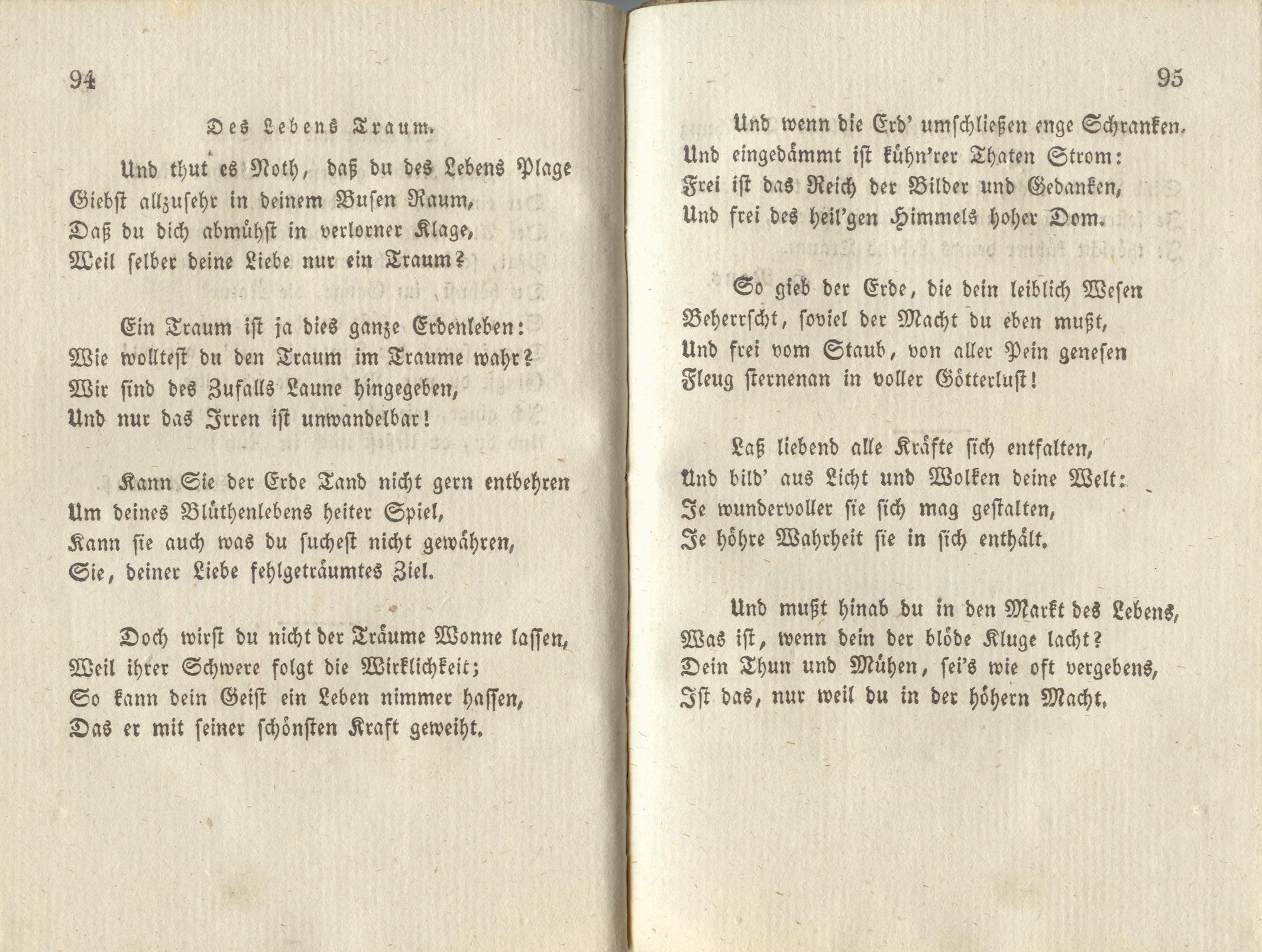 Inländischer Dichtergarten [1] (1828) | 55. (94-95) Main body of text