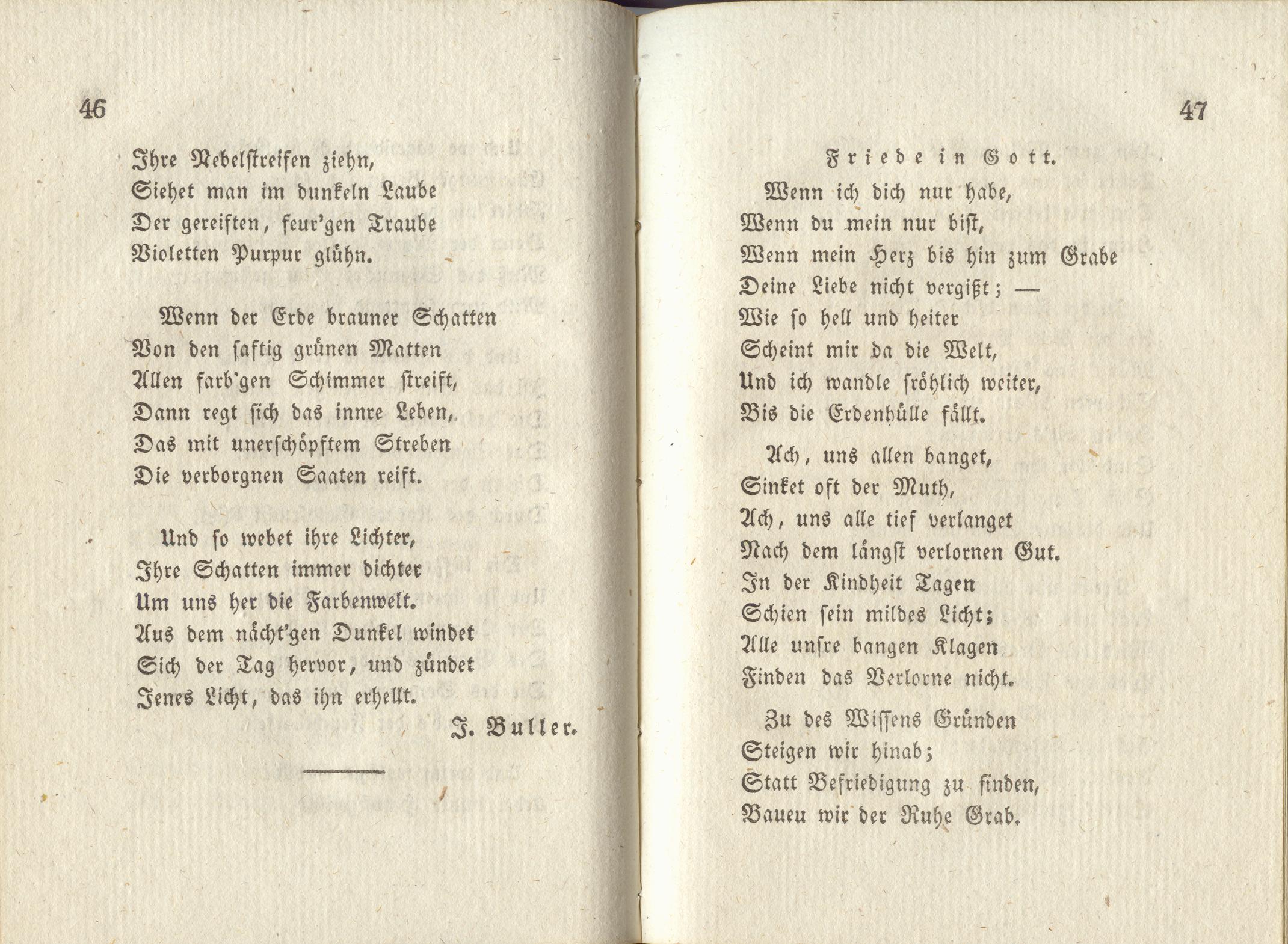 Friede in Gott (1830) | 1. (46-47) Haupttext