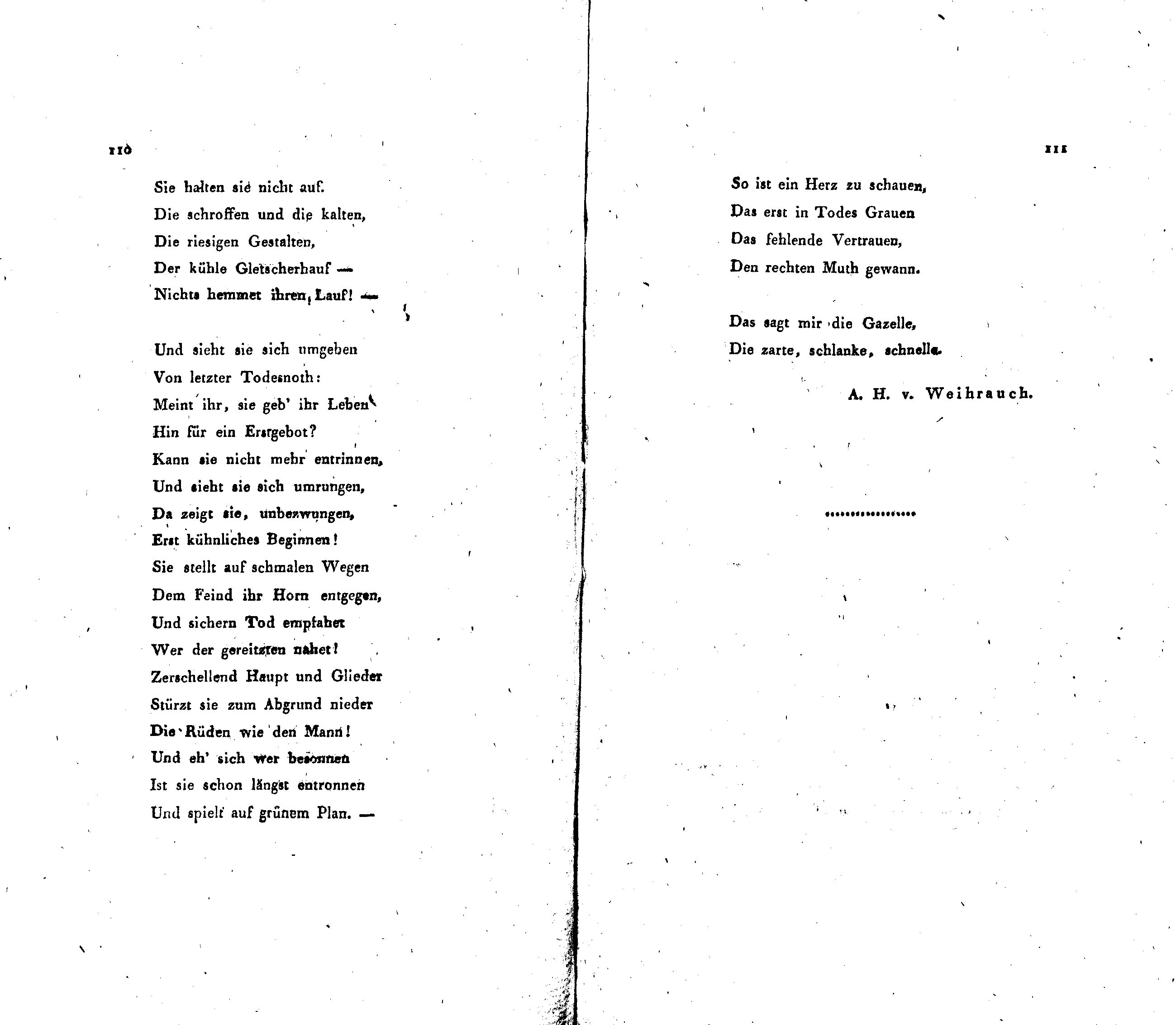 Inländisches Museum [1/2] (1820) | 59. (110-111) Основной текст