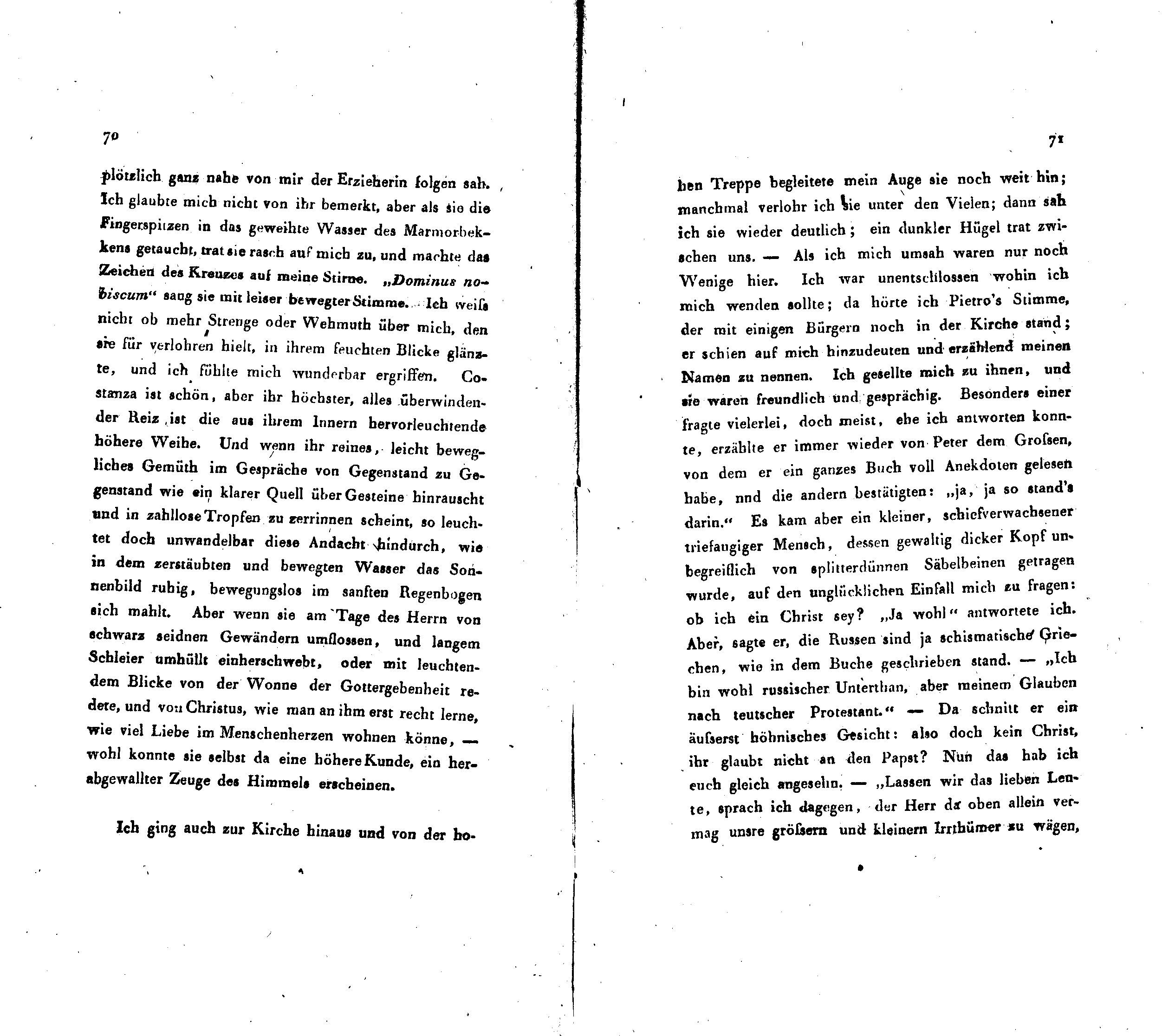 Wanderungen im südlichen Italien [2] (1820) | 13. (70-71) Main body of text