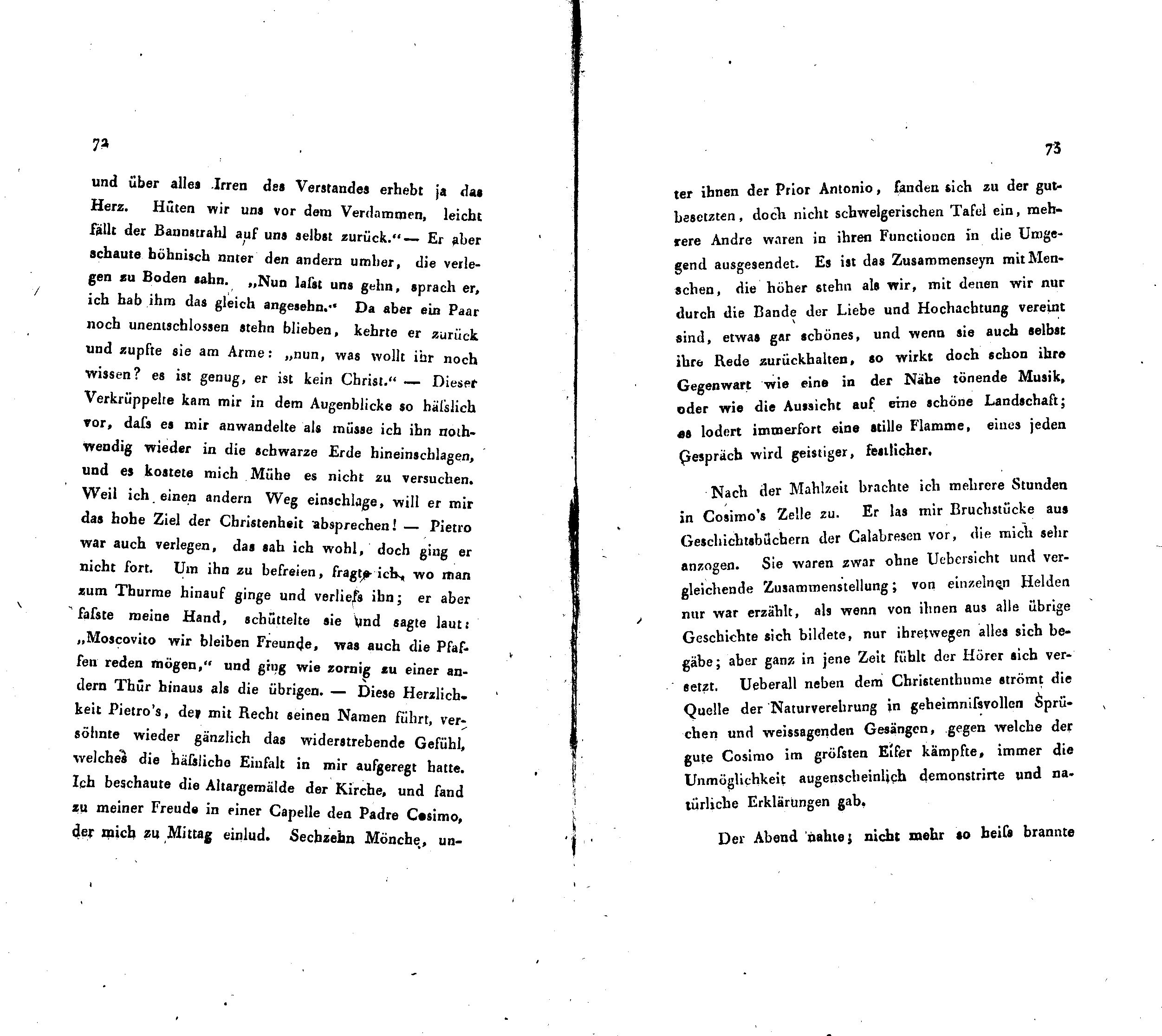 Wanderungen im südlichen Italien [2] (1820) | 14. (72-73) Main body of text