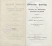 Dörptische Beyträge für Freunde der Philosophie, Litteratur und Kunst [2/1] (1815) | 4. Titelblatt