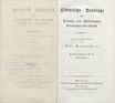 Dörptische Beyträge für Freunde der Philosophie, Litteratur und Kunst [2/1] (1815) | 4. Tiitelleht