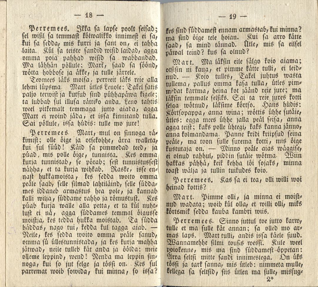 Aiawite peergo walgussel (1838) | 10. (18-19) Põhitekst