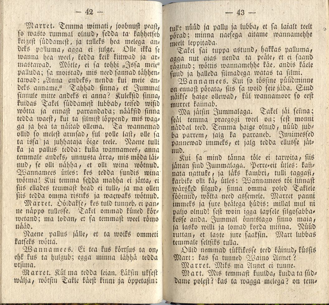 Aiawite peergo walgussel (1838) | 22. (42-43) Haupttext