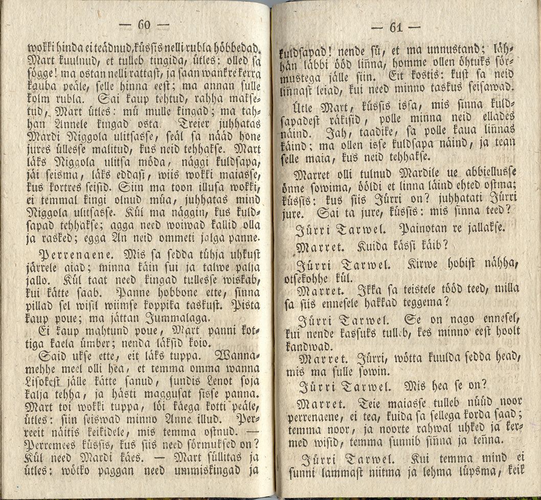 Aiawite peergo walgussel (1838) | 31. (60-61) Haupttext