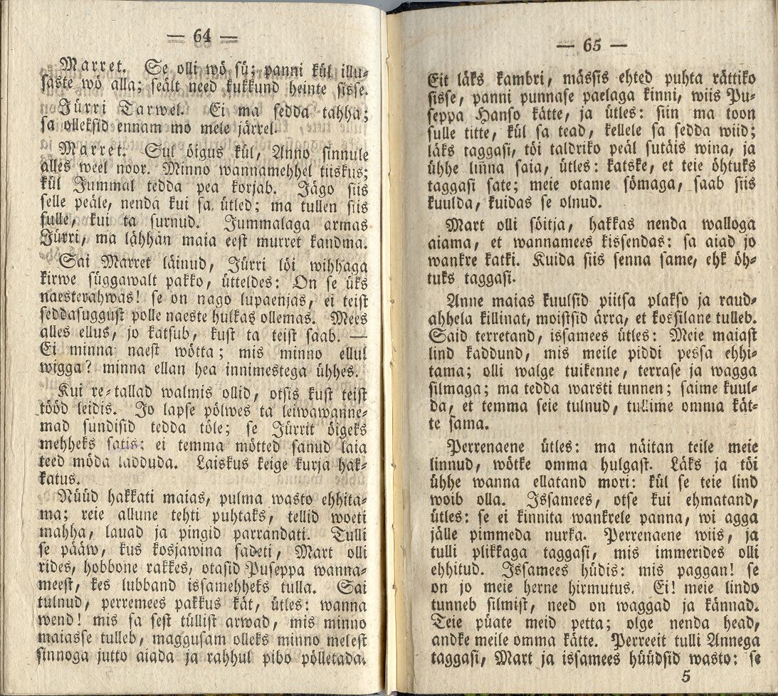 Aiawite peergo walgussel (1838) | 33. (64-65) Põhitekst