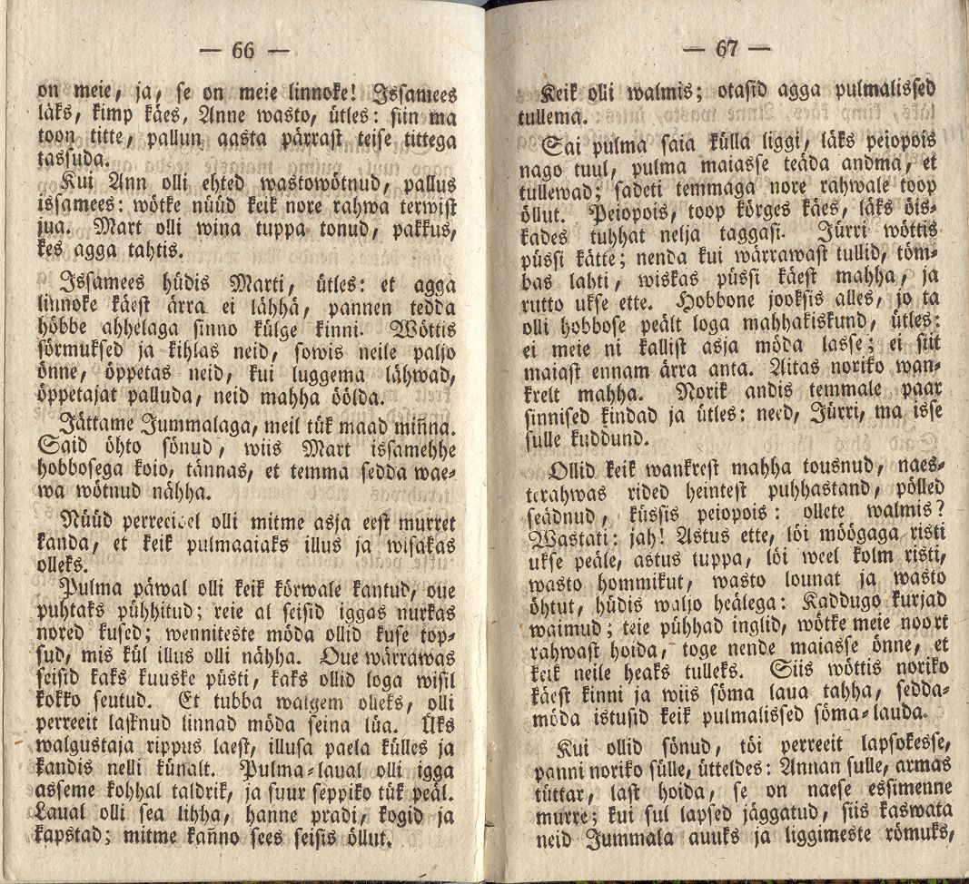 Aiawite peergo walgussel (1838) | 34. (66-67) Haupttext