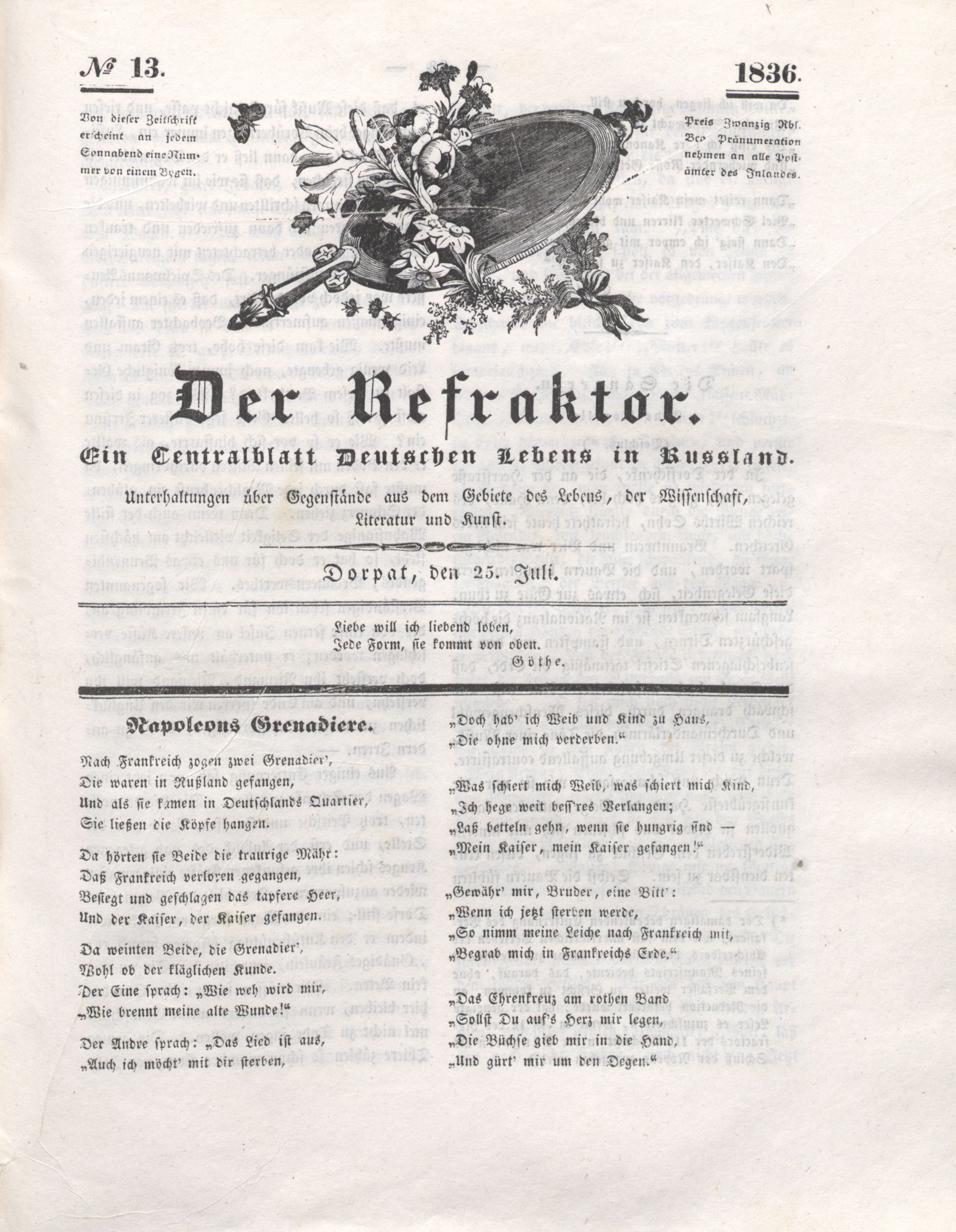 Der Refraktor [1836] (1836) | 98. (97) Main body of text