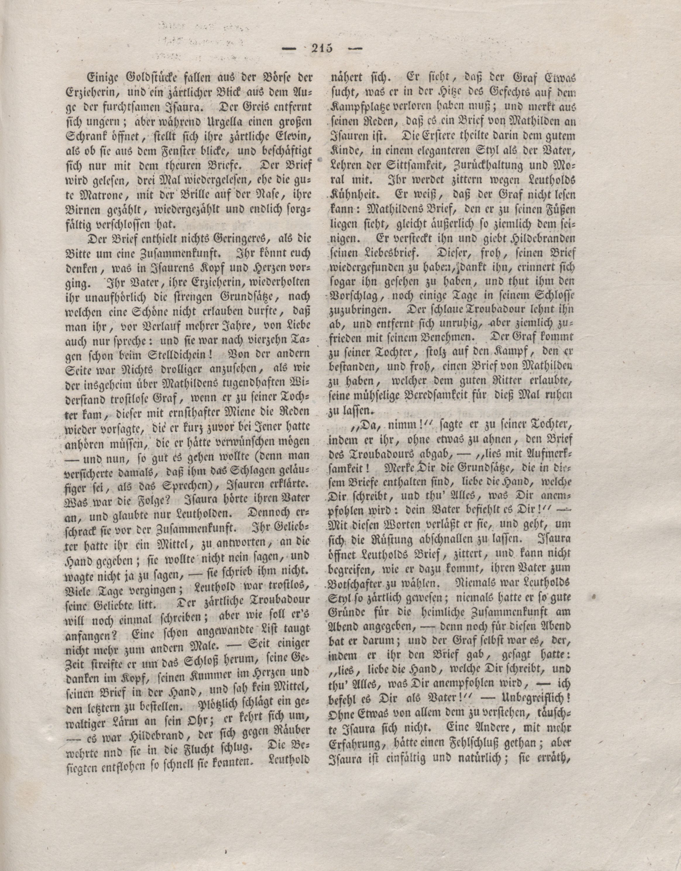 Der Refraktor [1836] (1836) | 216. (215) Main body of text