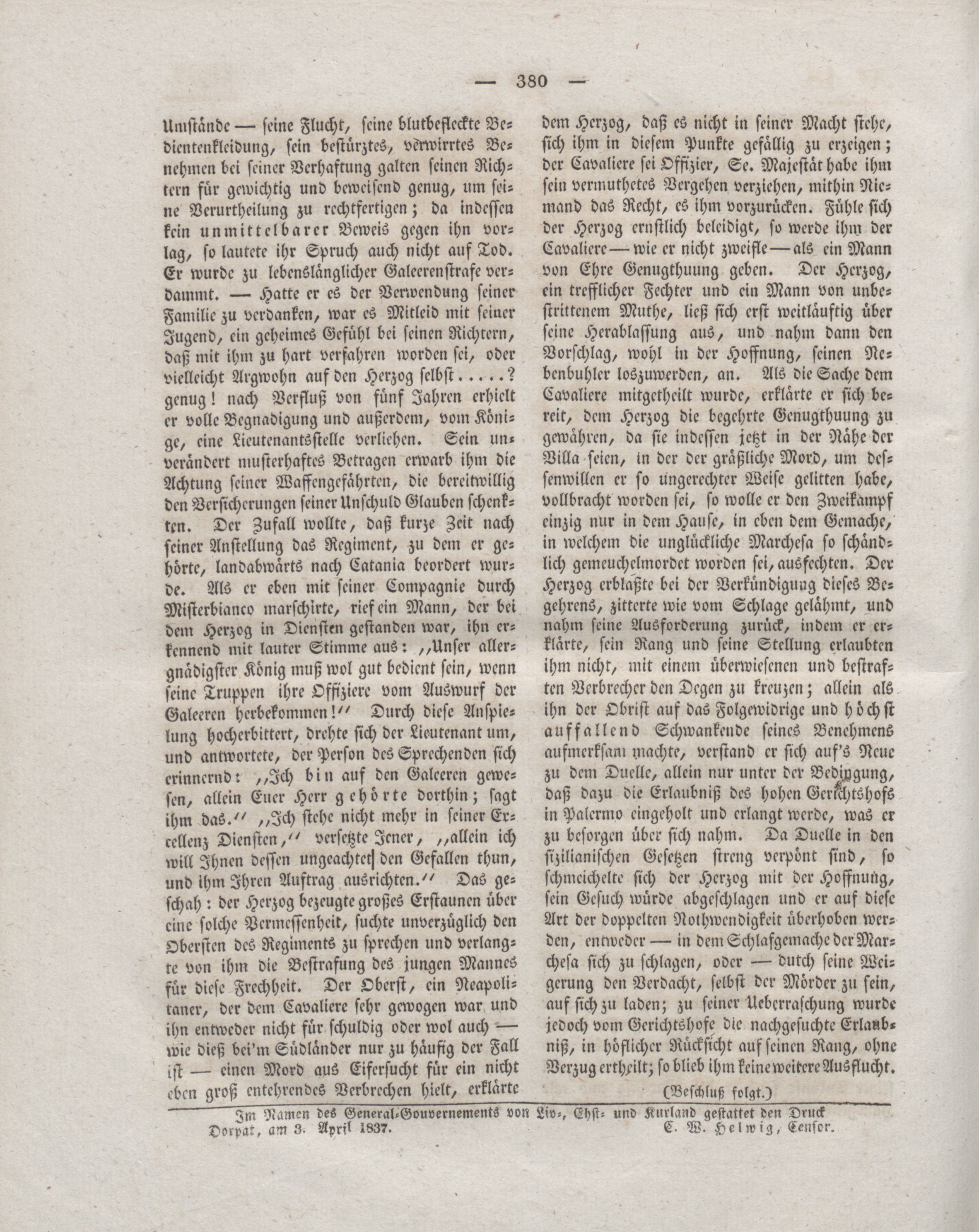 Der Refraktor [1837] (1837) | 96. (380) Haupttext