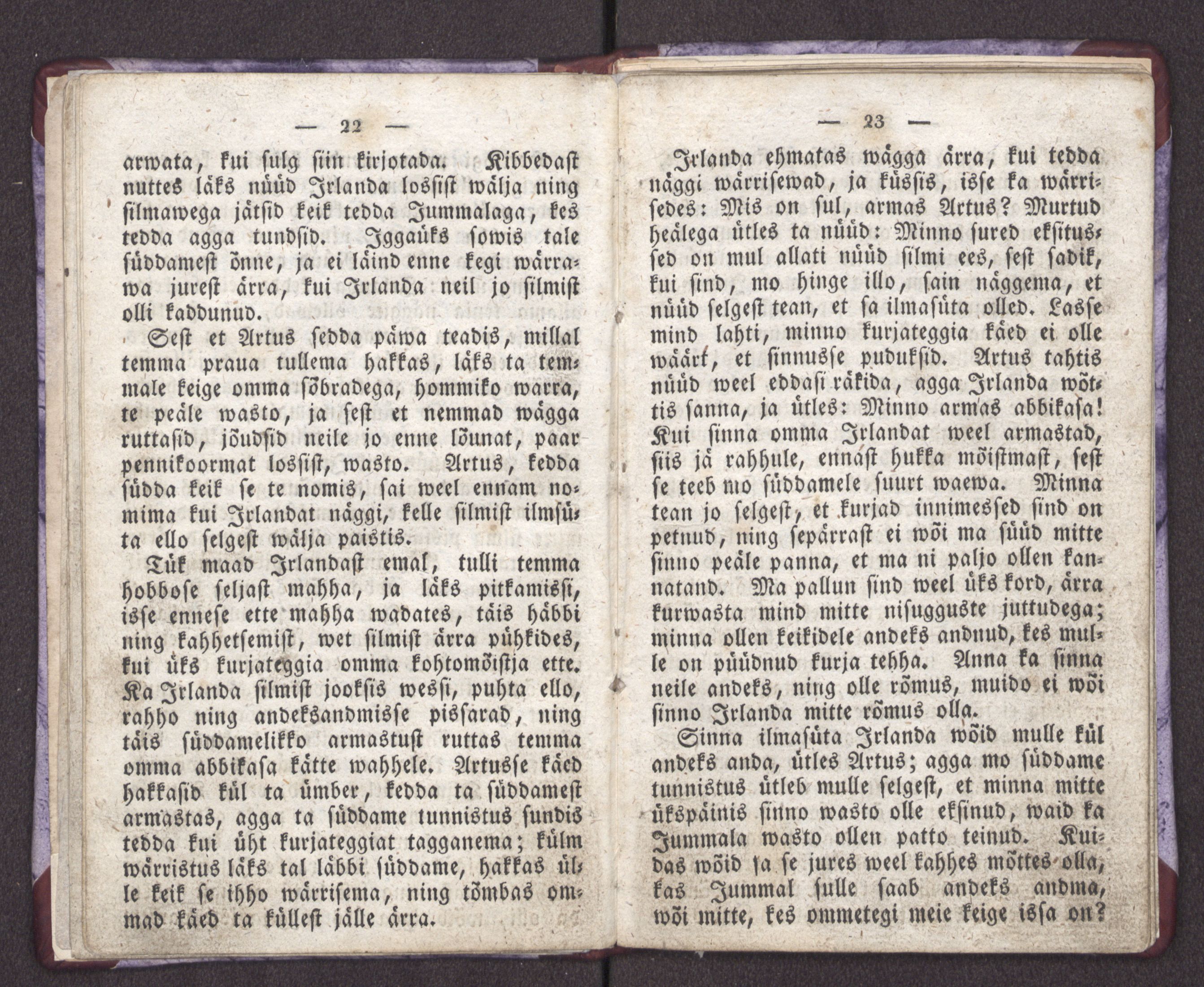 Irlanda, ehk puhta ello wõit (1844) | 12. (22-23) Main body of text