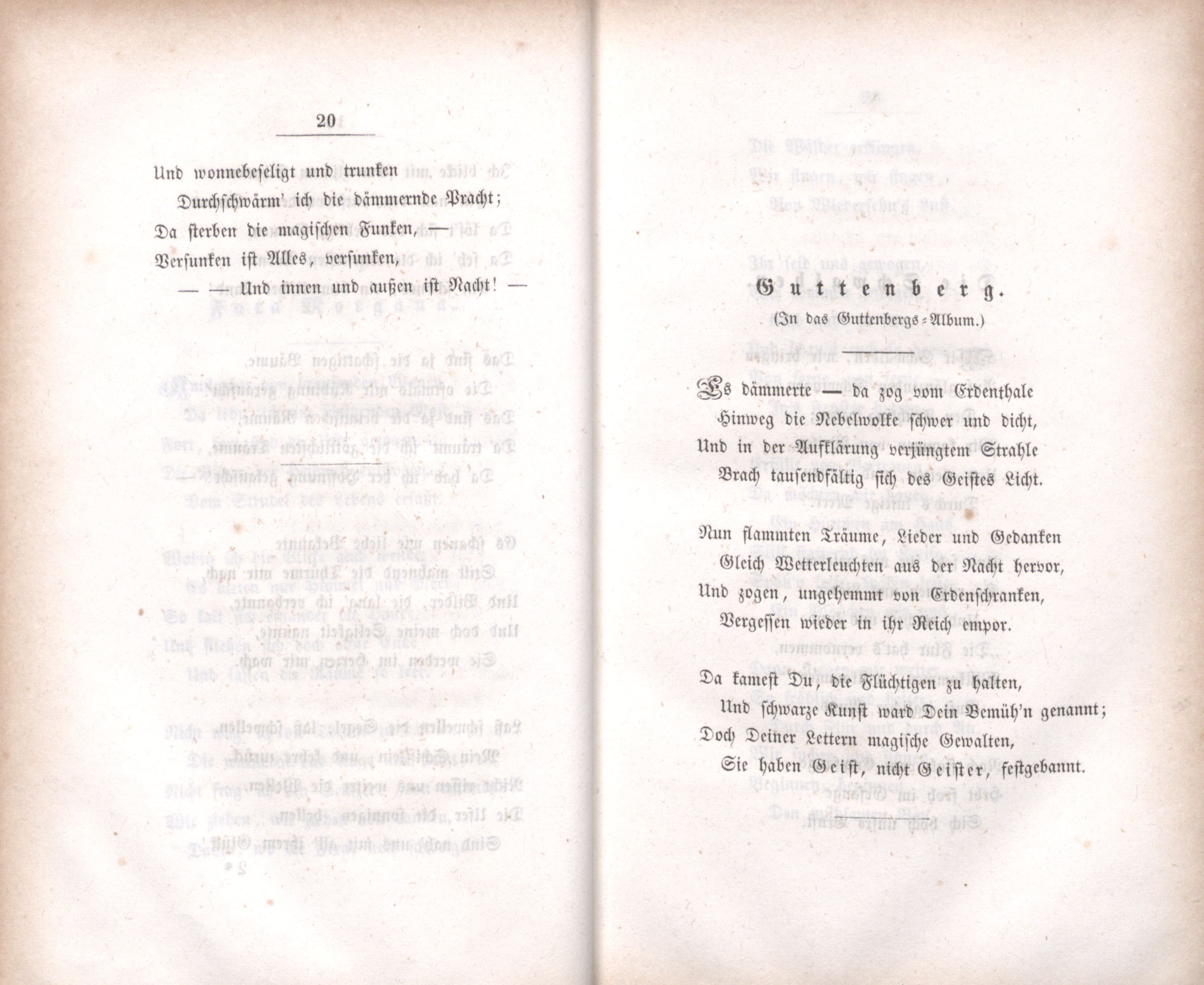 Gedichte (1848) | 16. (20-21) Põhitekst