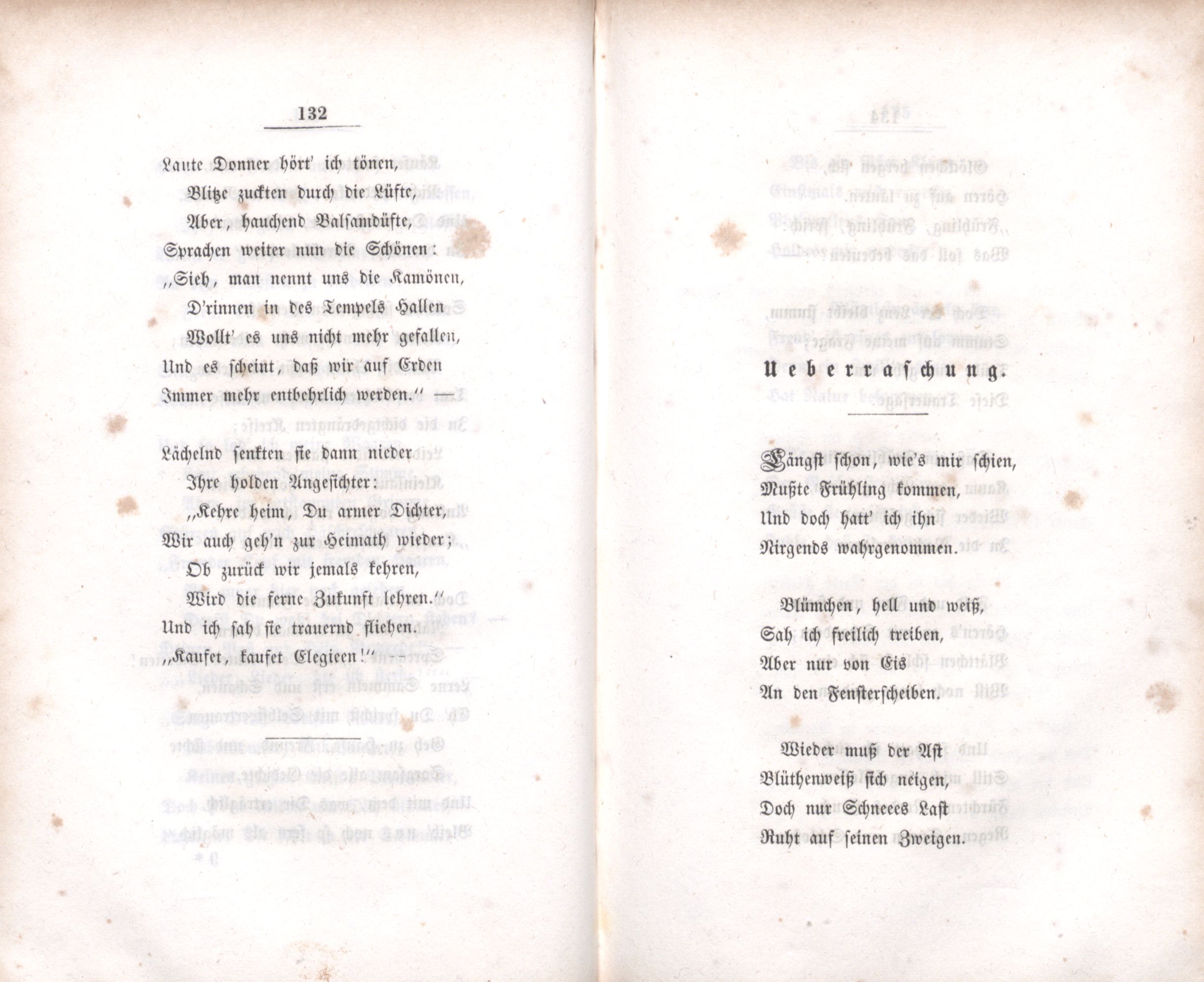 Ueberraschung (1848) | 1. (132-133) Põhitekst