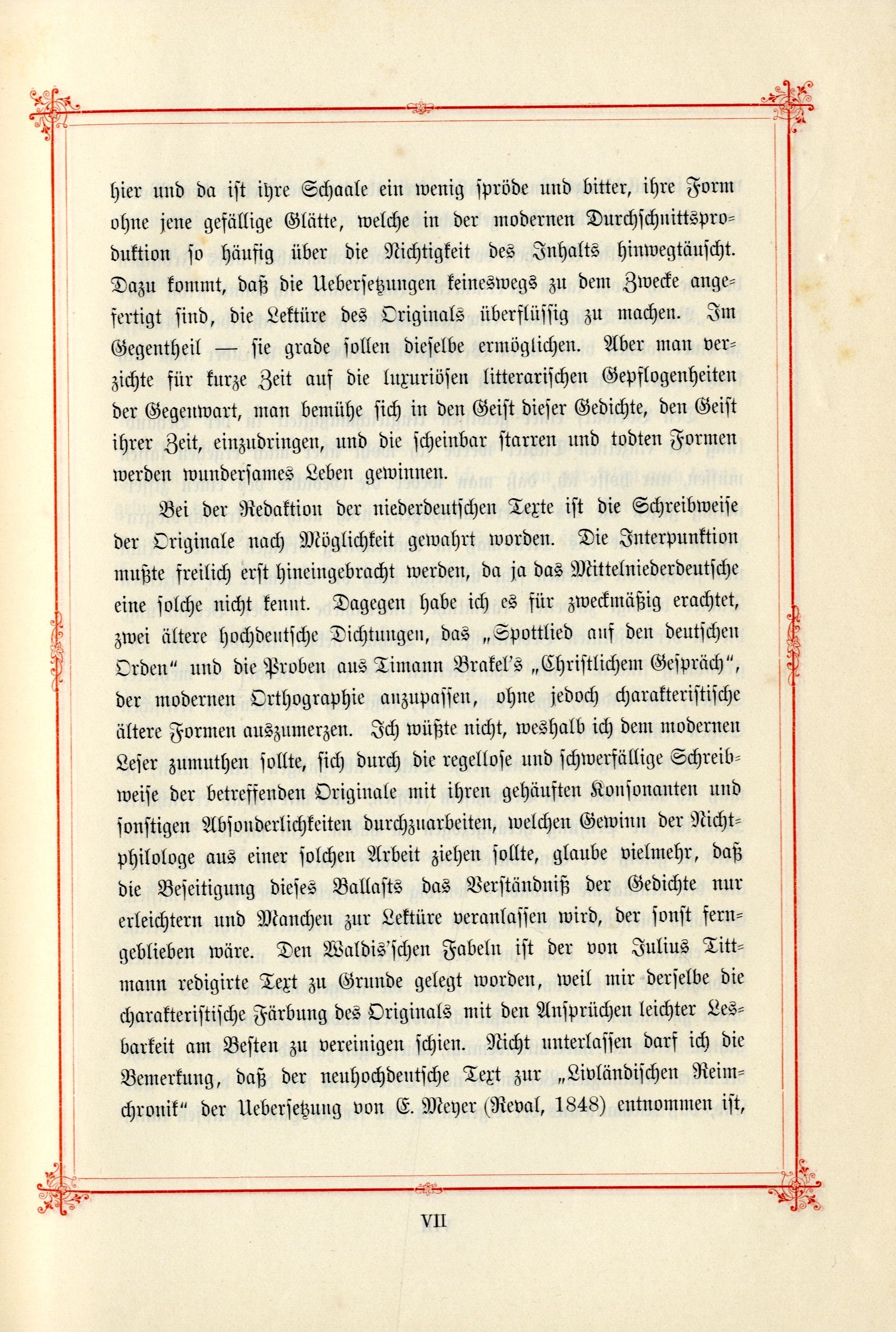 Das Baltische Dichterbuch (1895) | 9. (VII) Vorwort