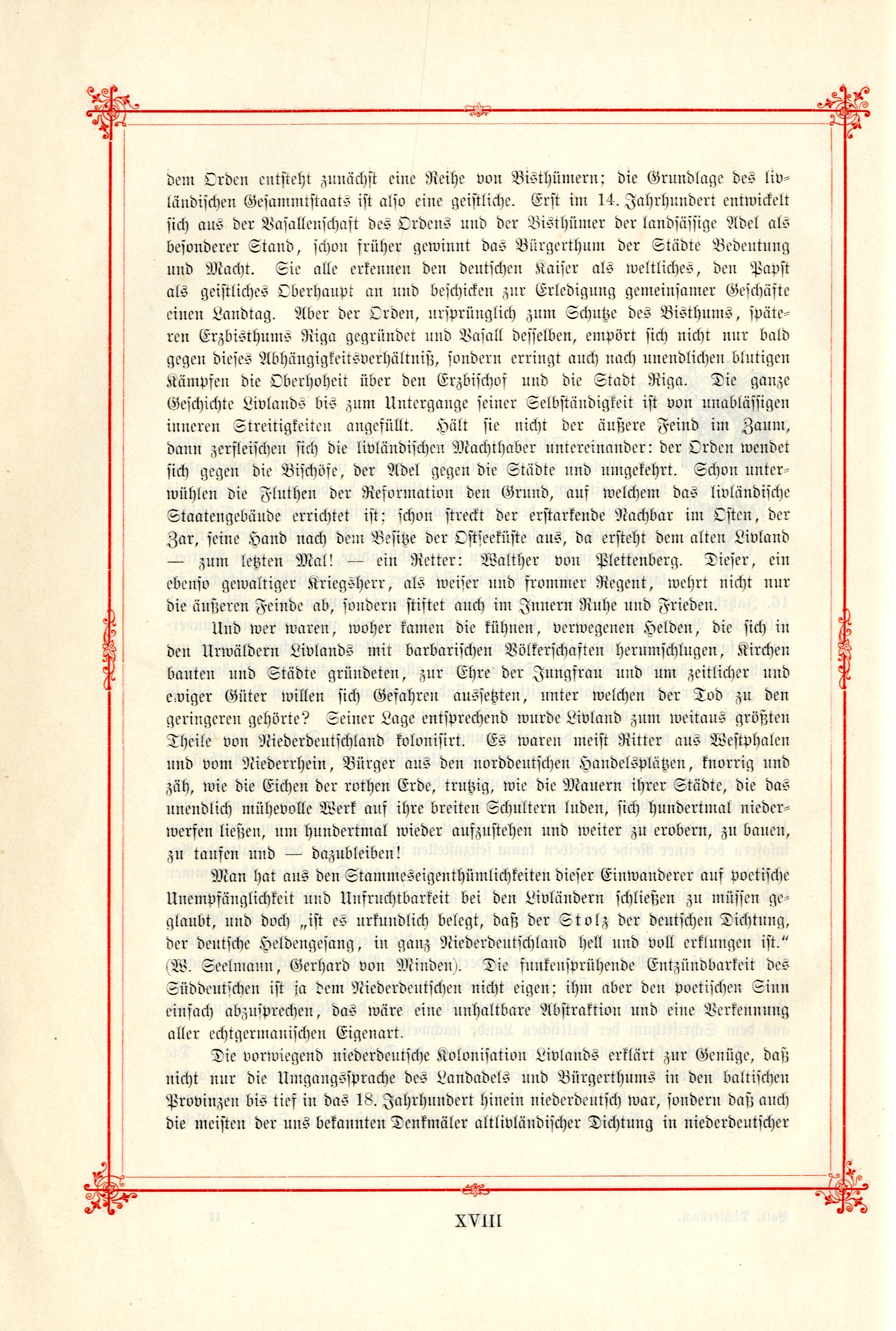 Das Baltische Dichterbuch (1895) | 16. (XVIII) Main body of text
