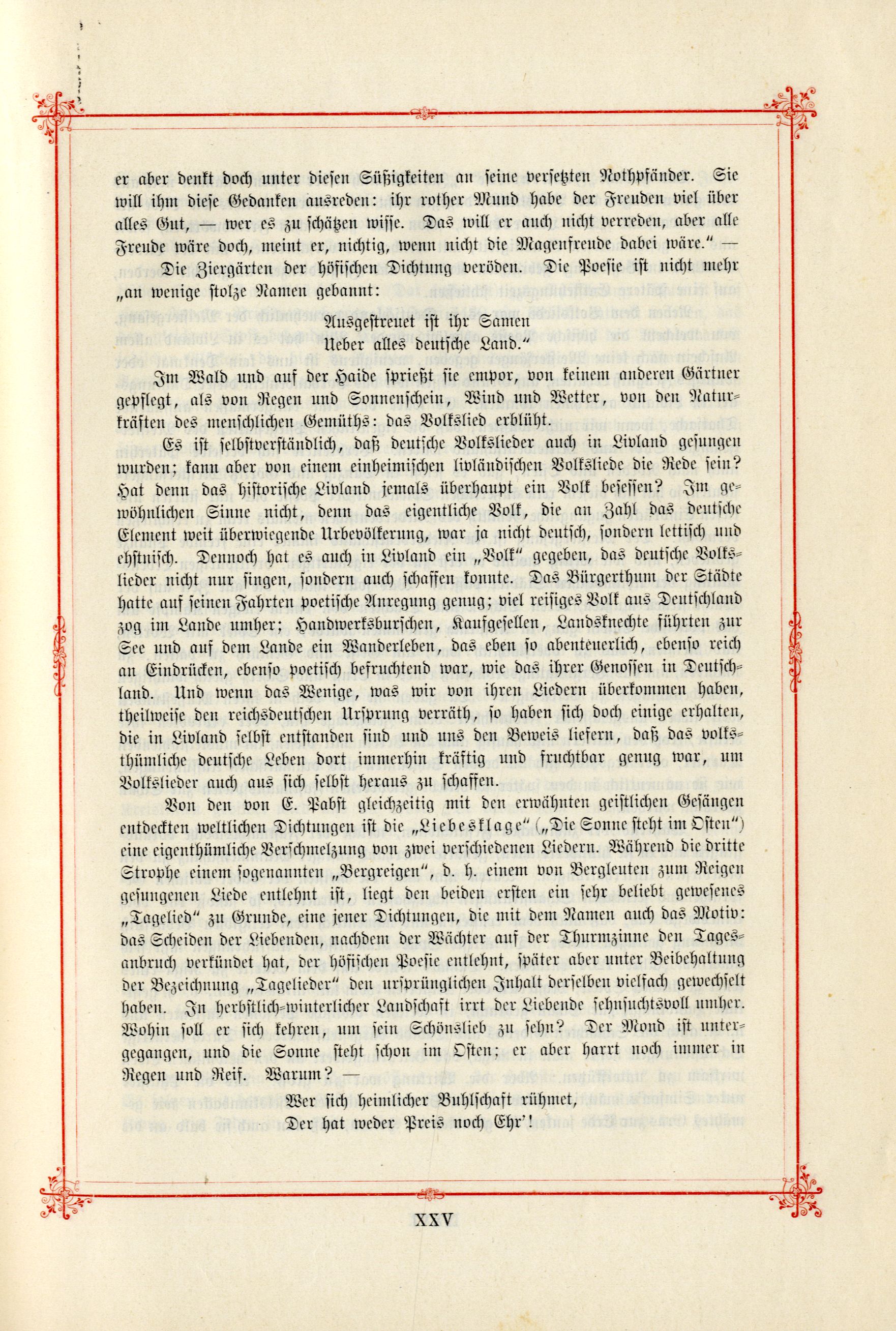 Das Baltische Dichterbuch (1895) | 23. (XXV) Main body of text