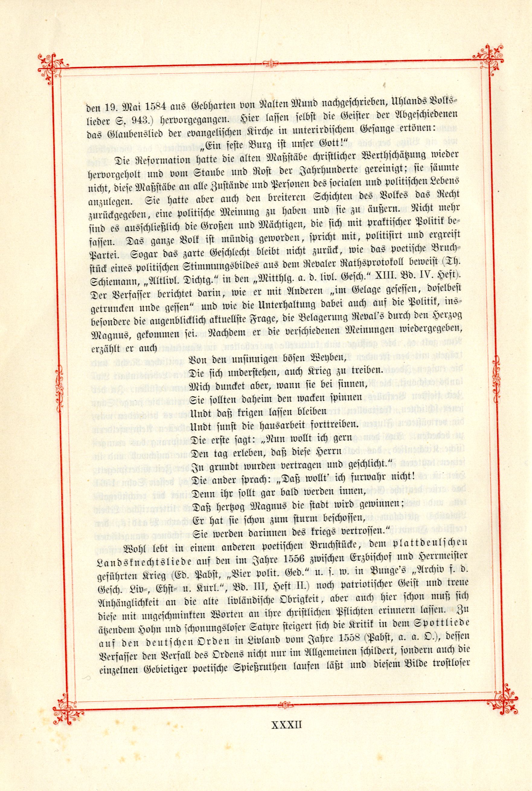Das Baltische Dichterbuch (1895) | 30. (XXXII) Основной текст