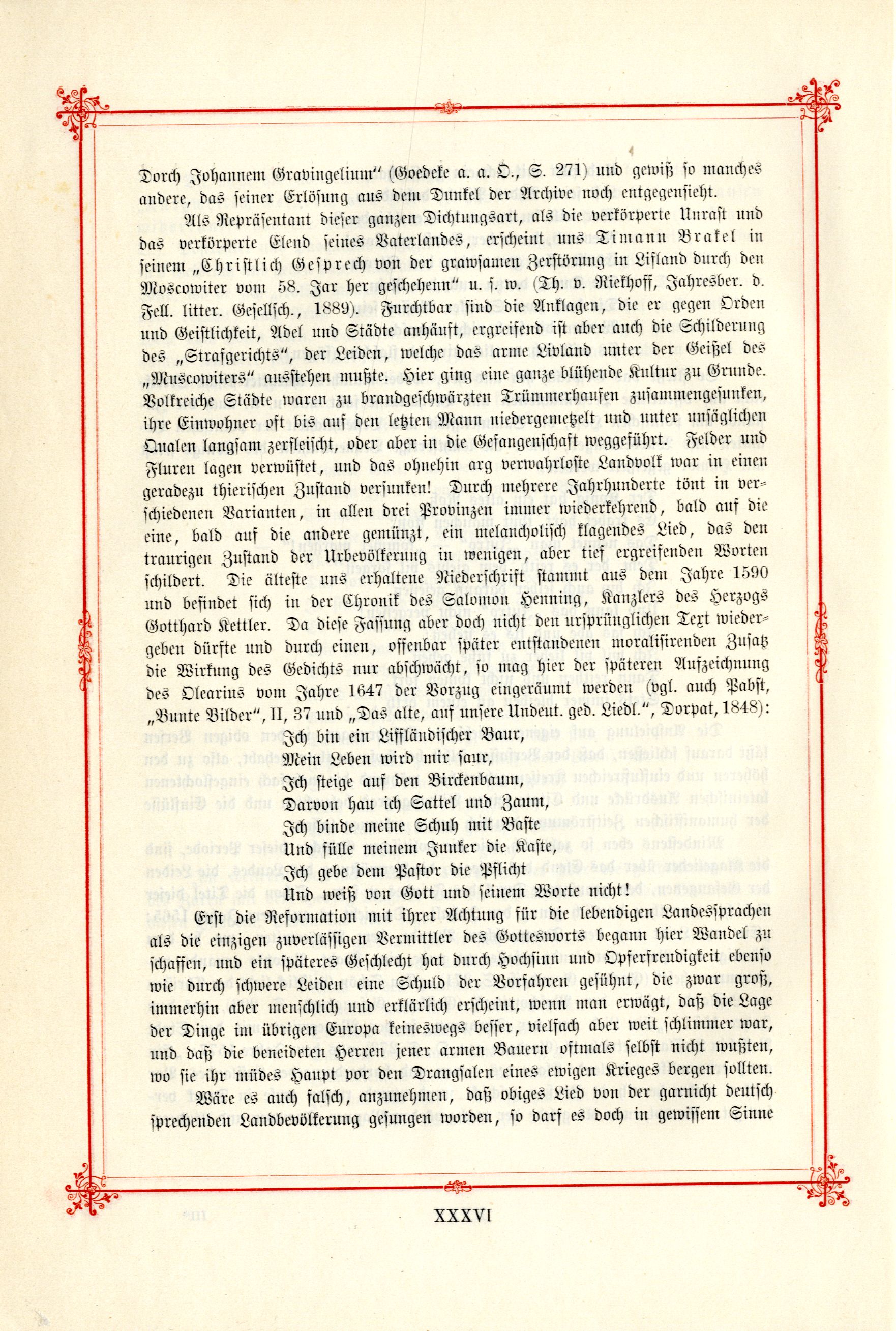 Das Baltische Dichterbuch (1895) | 34. (XXXVI) Main body of text
