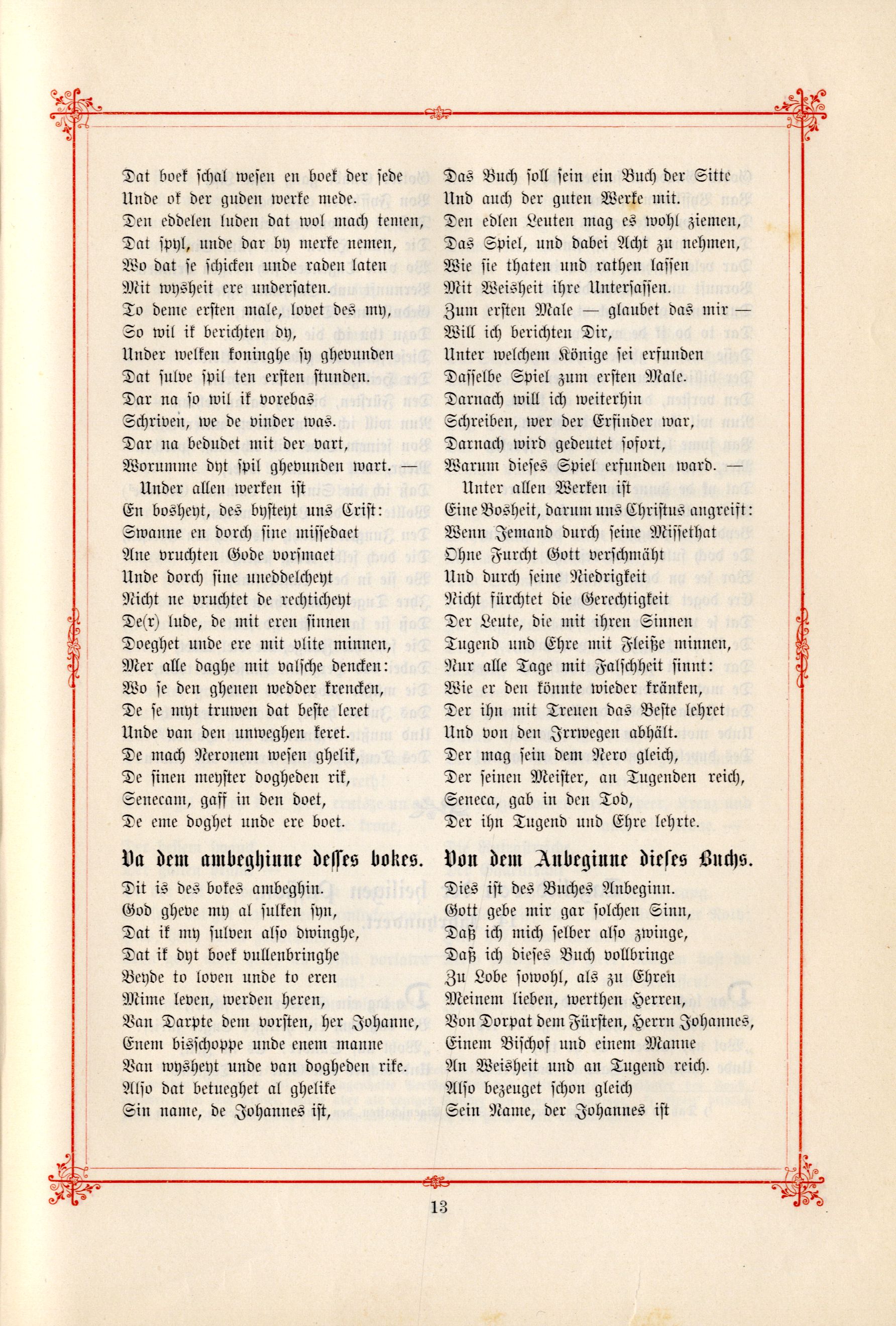 Aus dem Schachbuch (1895) | 2. (13) Põhitekst