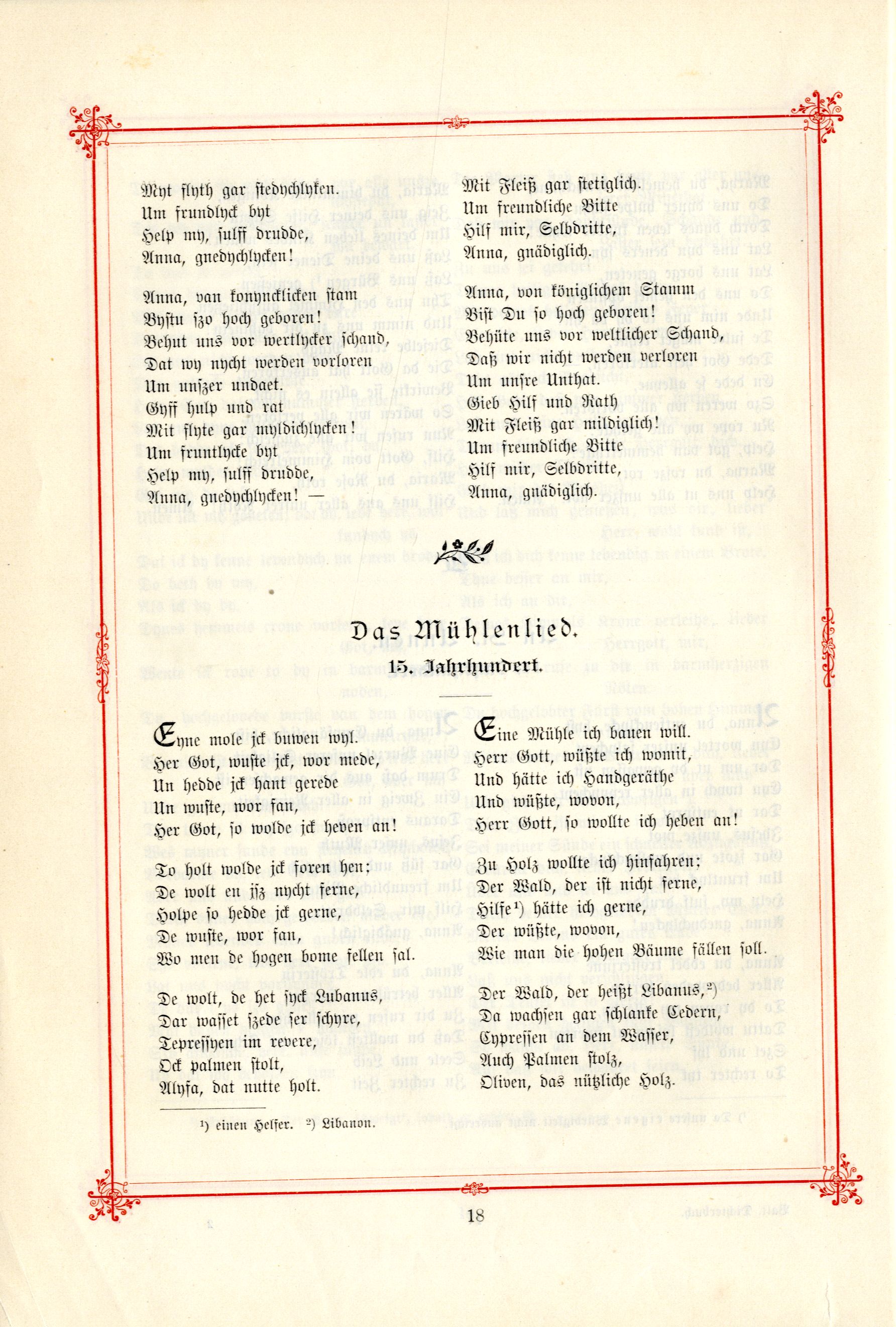 Das Baltische Dichterbuch (1895) | 64. (18) Main body of text