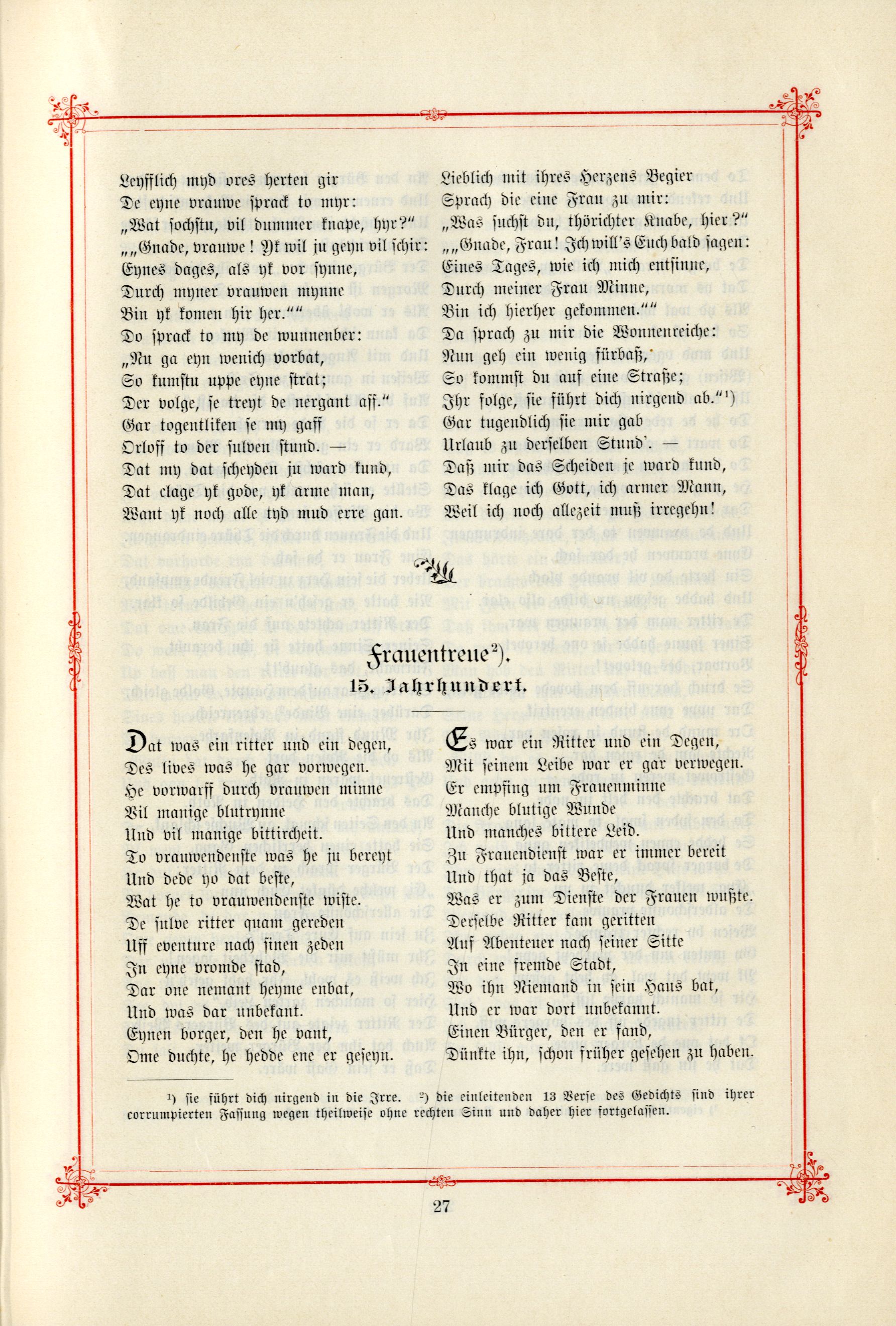 Frauentreue (1895) | 1. (27) Haupttext