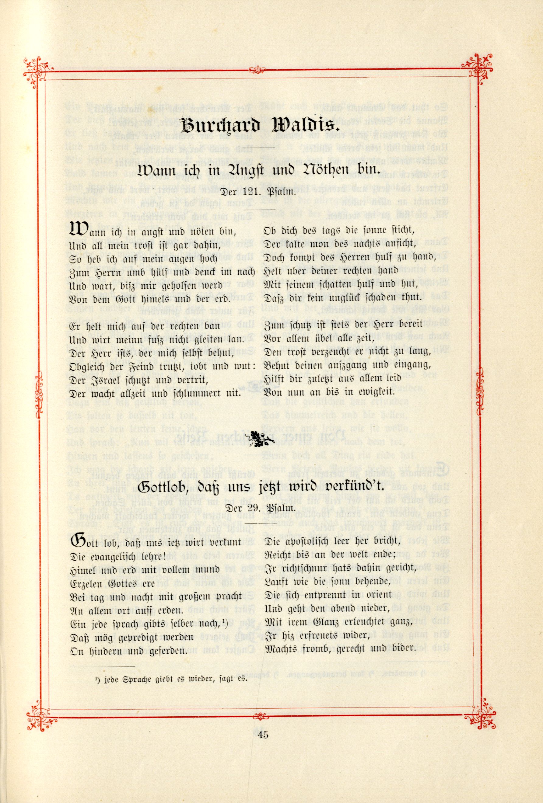 Wann ich in Angst und Nöthen bin (1895) | 1. (45) Основной текст