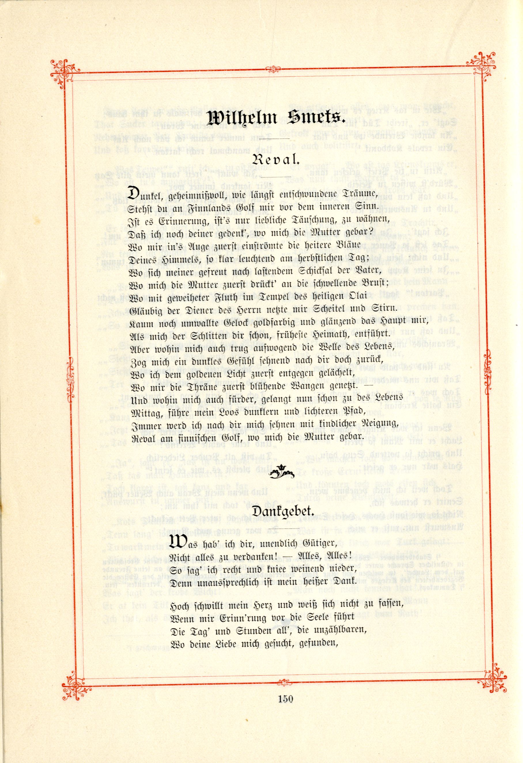 Das Baltische Dichterbuch (1895) | 196. (150) Main body of text