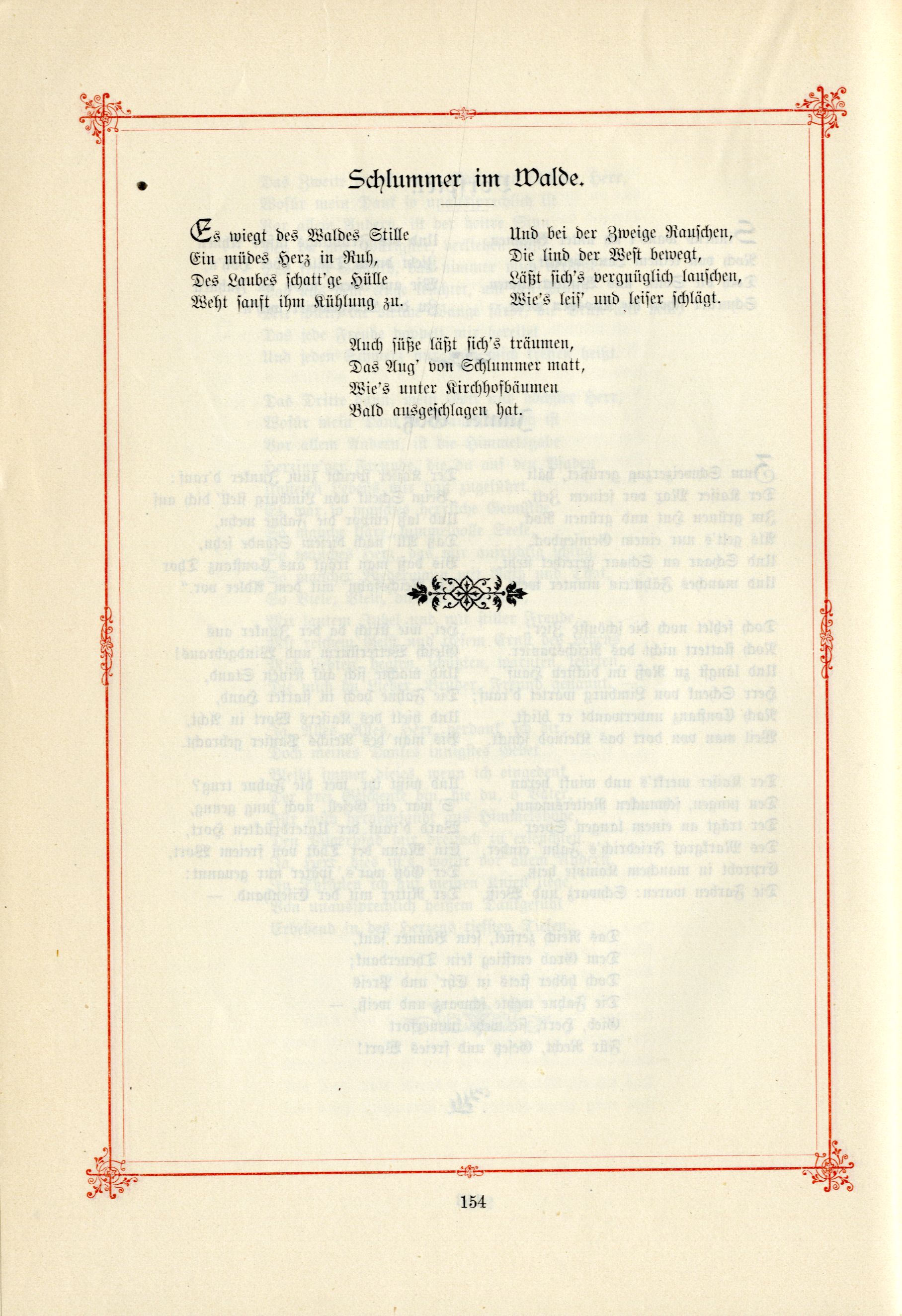 Schlummer im Walde (1895) | 1. (154) Haupttext