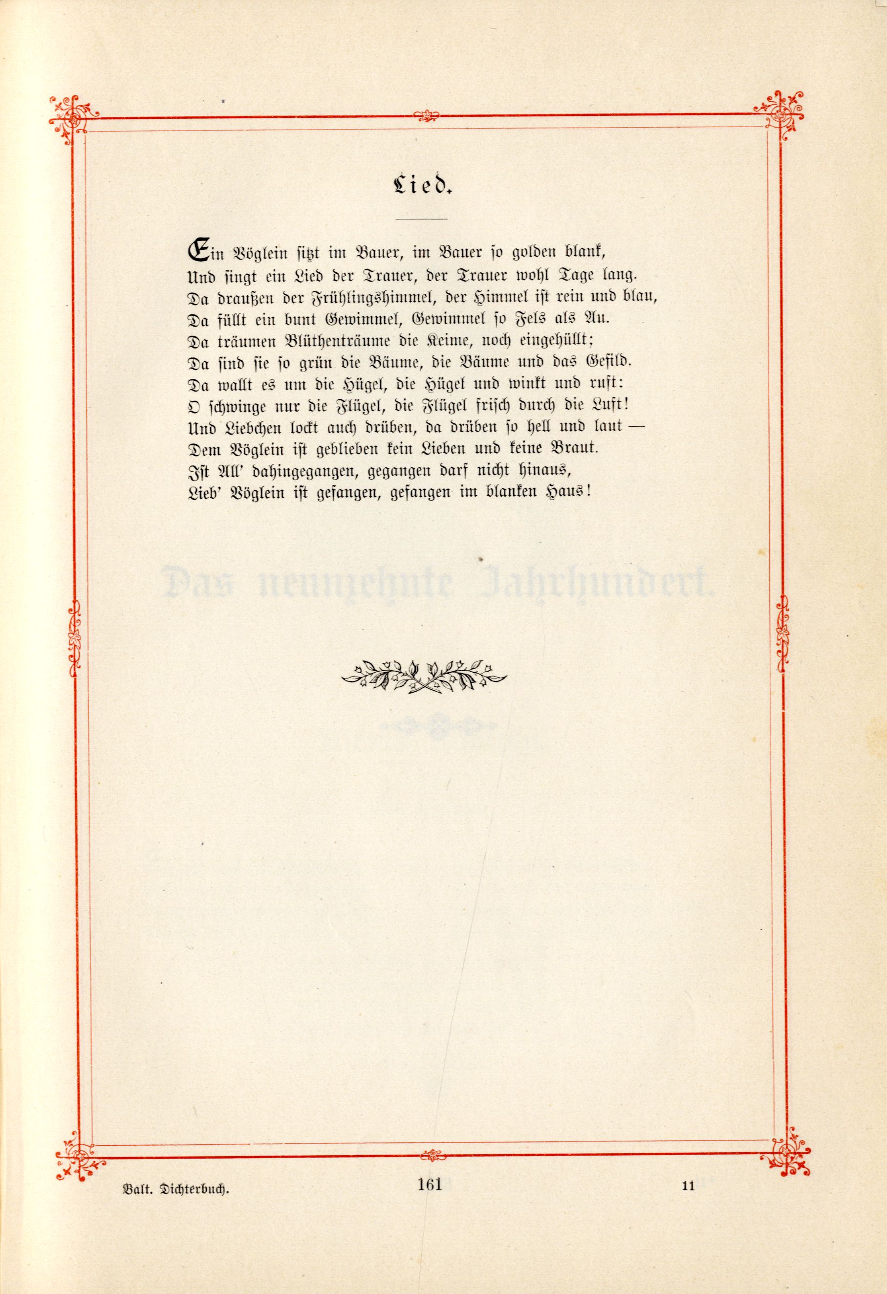 Das Baltische Dichterbuch (1895) | 207. (161) Põhitekst