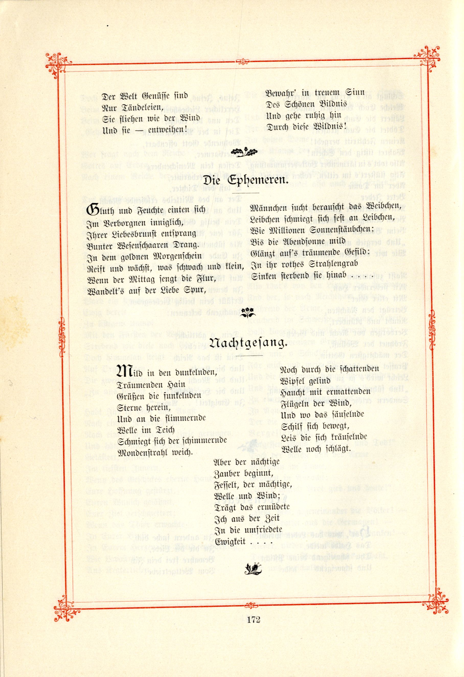 Die Ephemeren (1895) | 1. (172) Haupttext