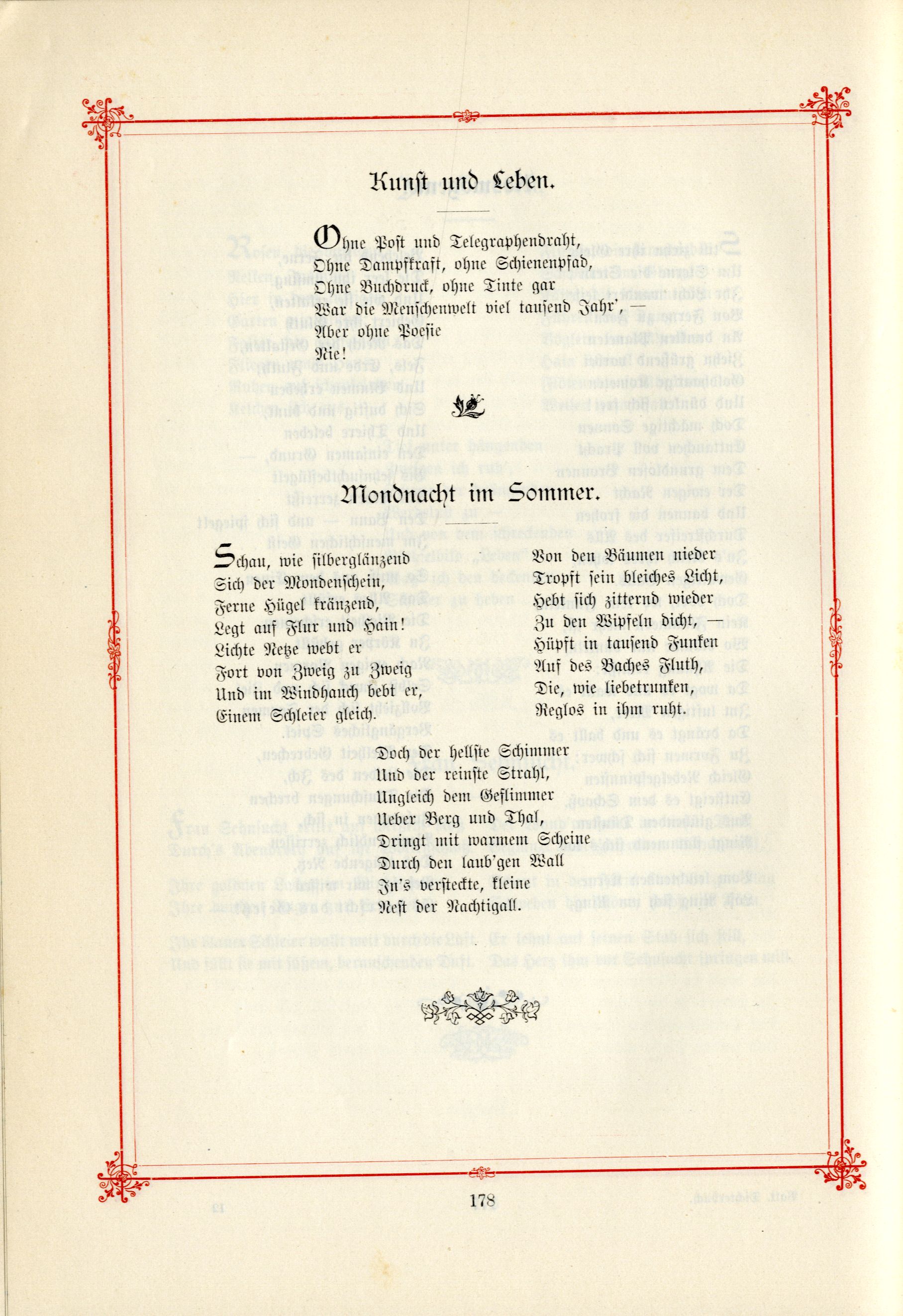 Mondnacht im Sommer (1895) | 1. (178) Основной текст