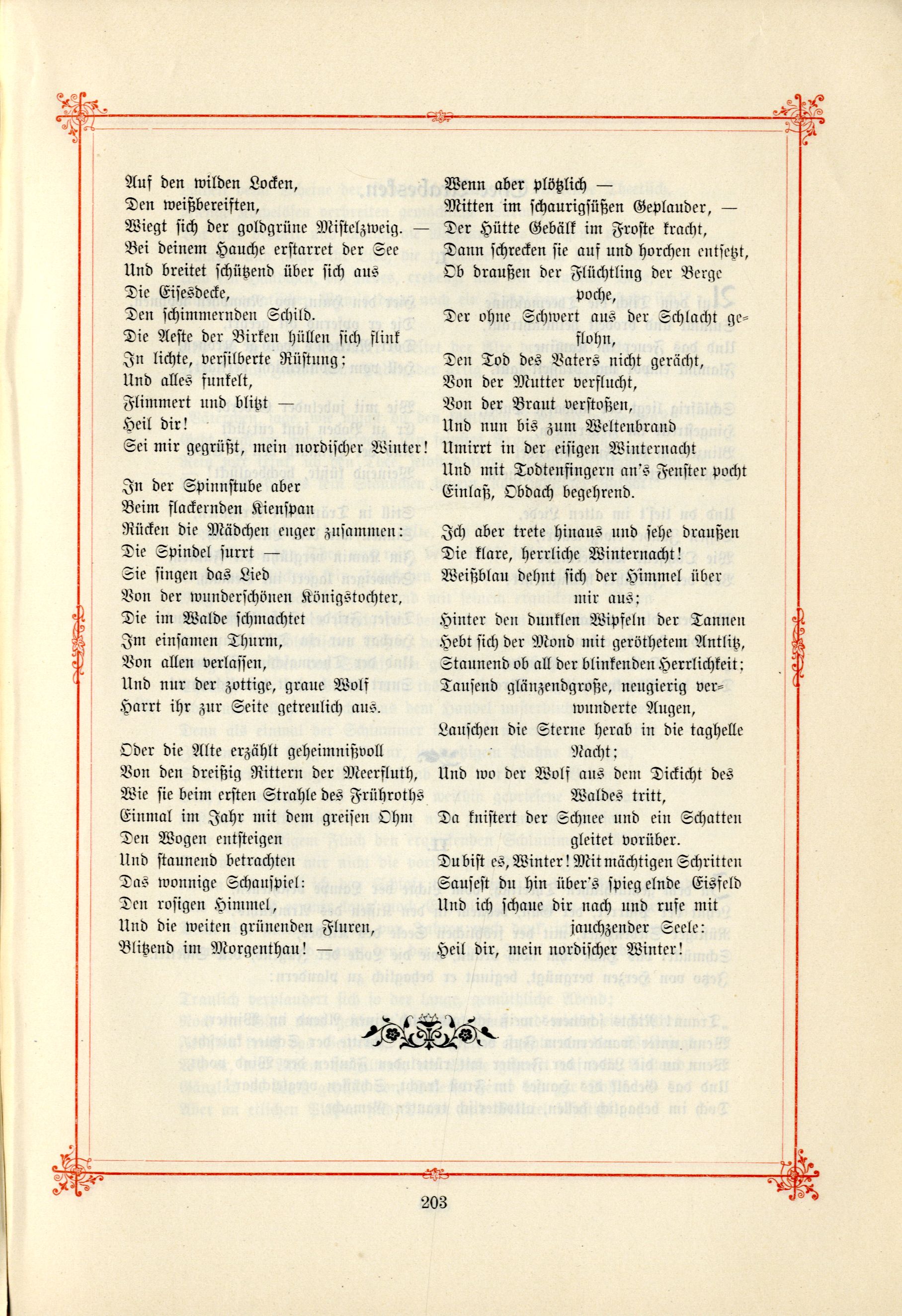 Das Baltische Dichterbuch (1895) | 249. (203) Main body of text