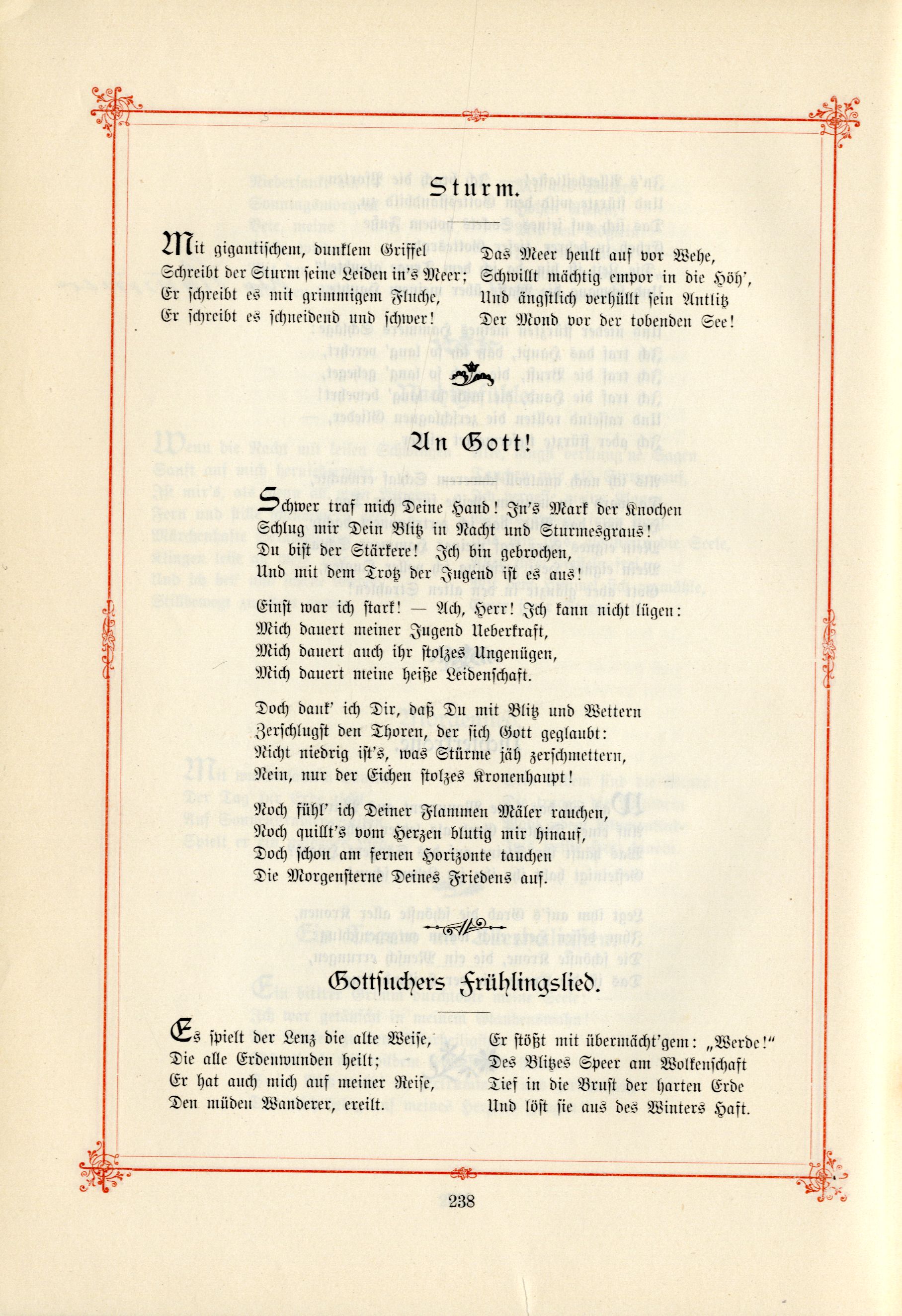 Gottsuchers Frühlingslied (1895) | 1. (238) Põhitekst