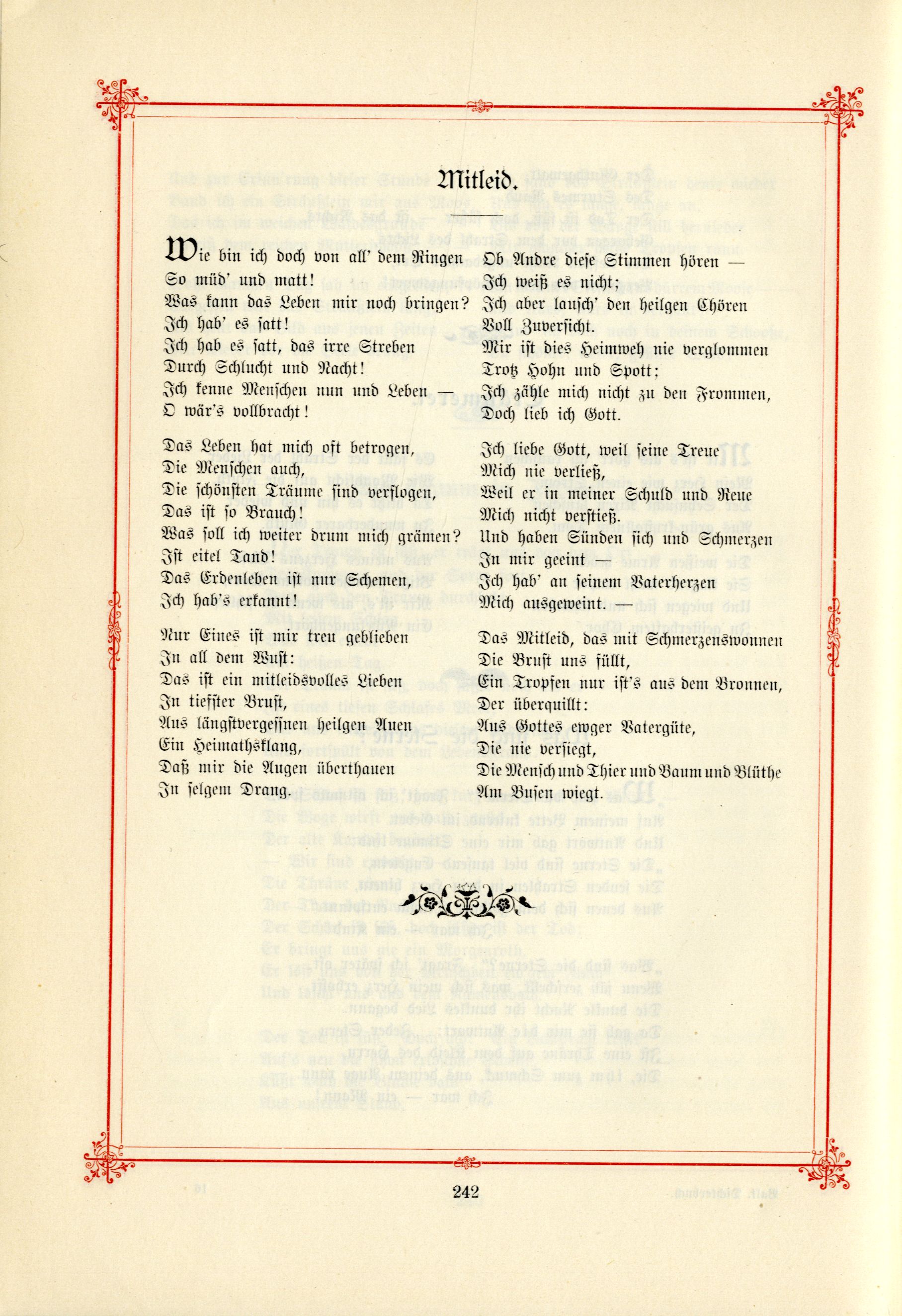 Mitleid (1895) | 1. (242) Основной текст