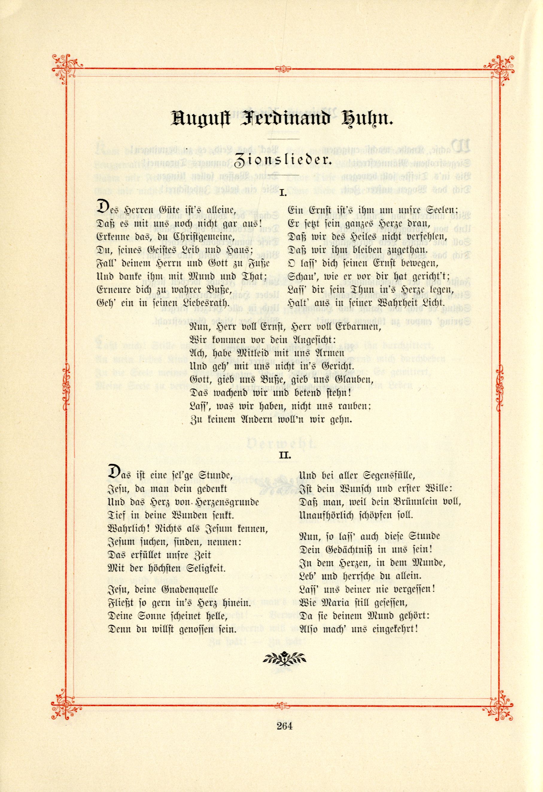 Zionslieder (1895) | 1. (264) Основной текст