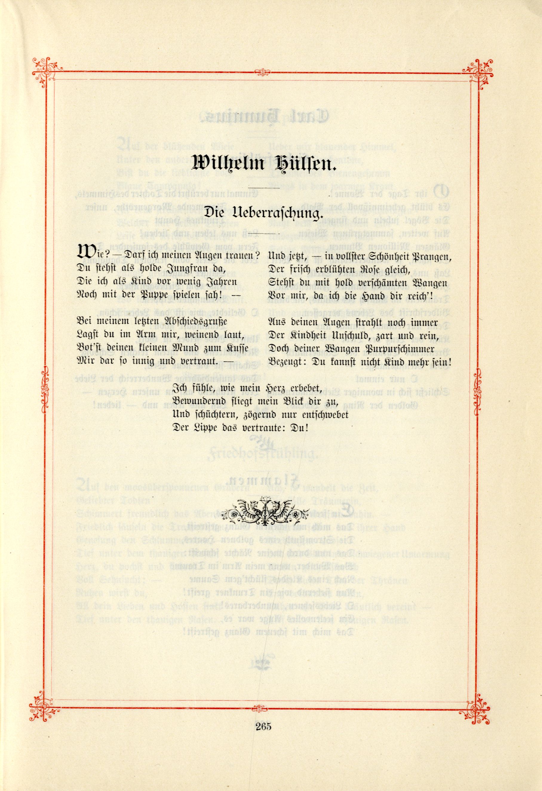 Die Ueberraschung (1895) | 1. (265) Haupttext