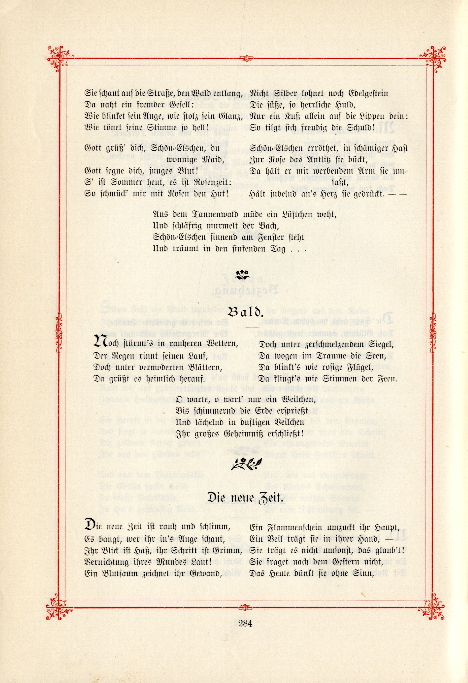 Das Baltische Dichterbuch (1895) | 330. (284) Main body of text