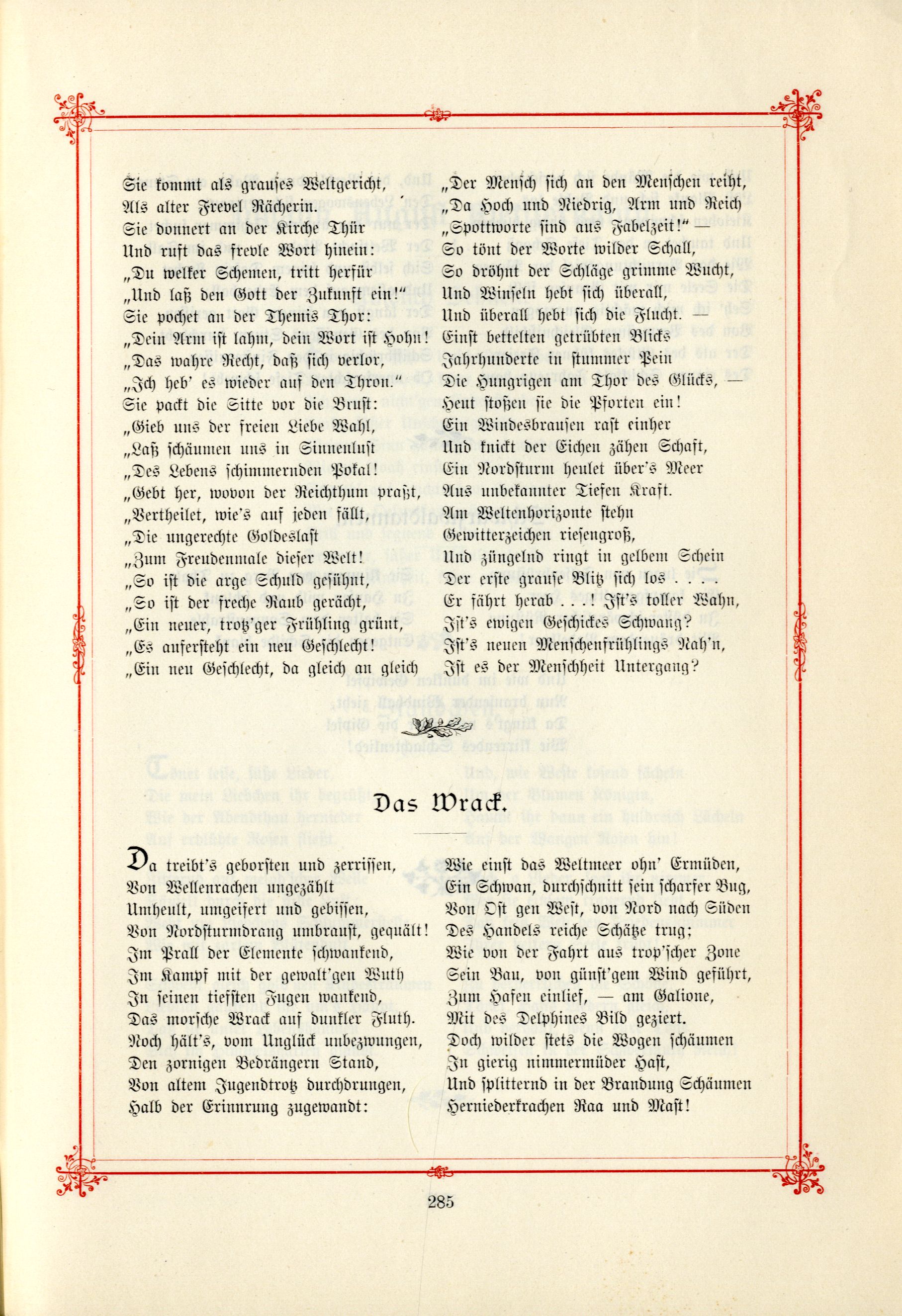 Das Baltische Dichterbuch (1895) | 331. (285) Основной текст