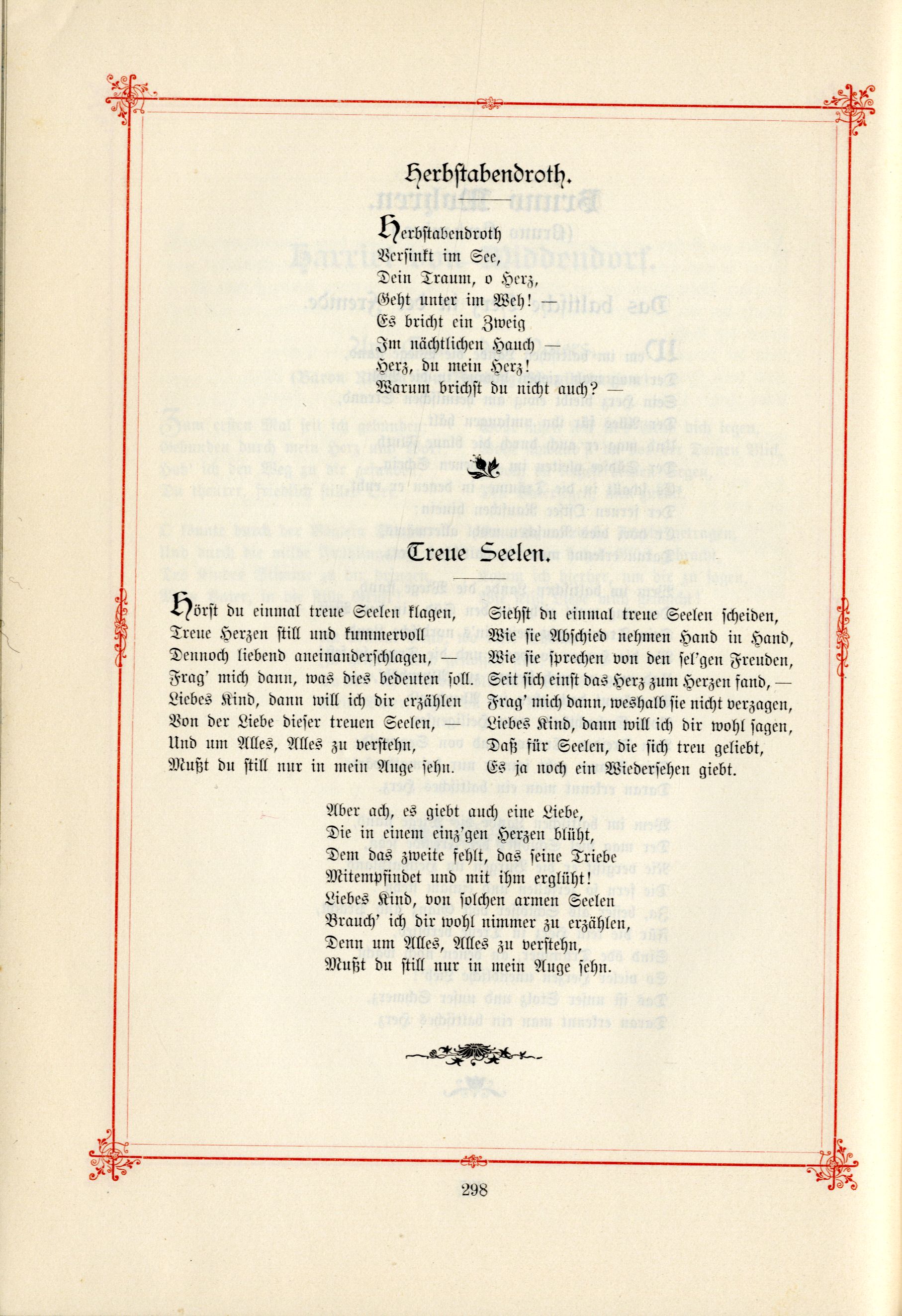 Treue Seelen (1895) | 1. (298) Haupttext