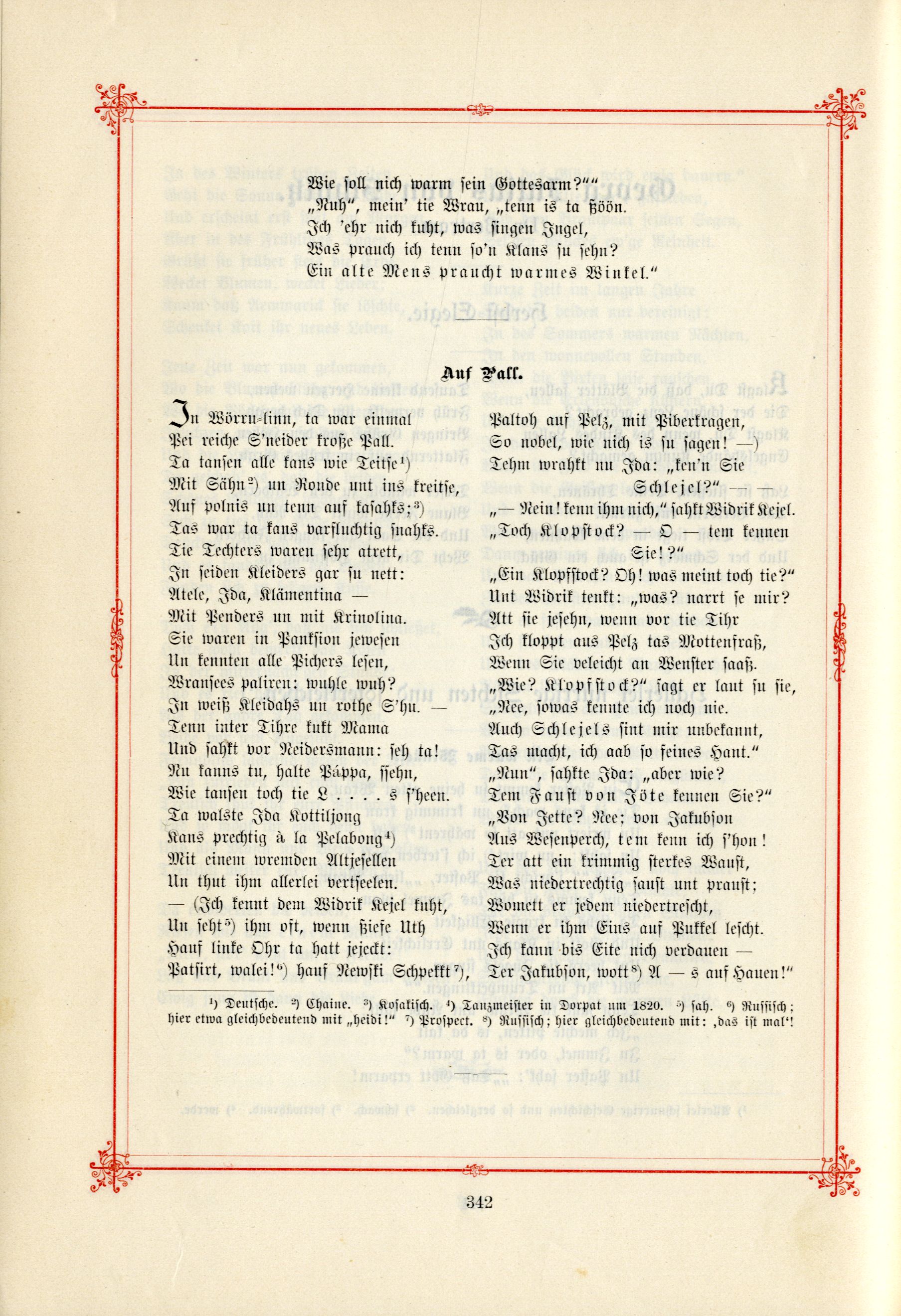 Auf Pall (1895) | 1. (342) Põhitekst