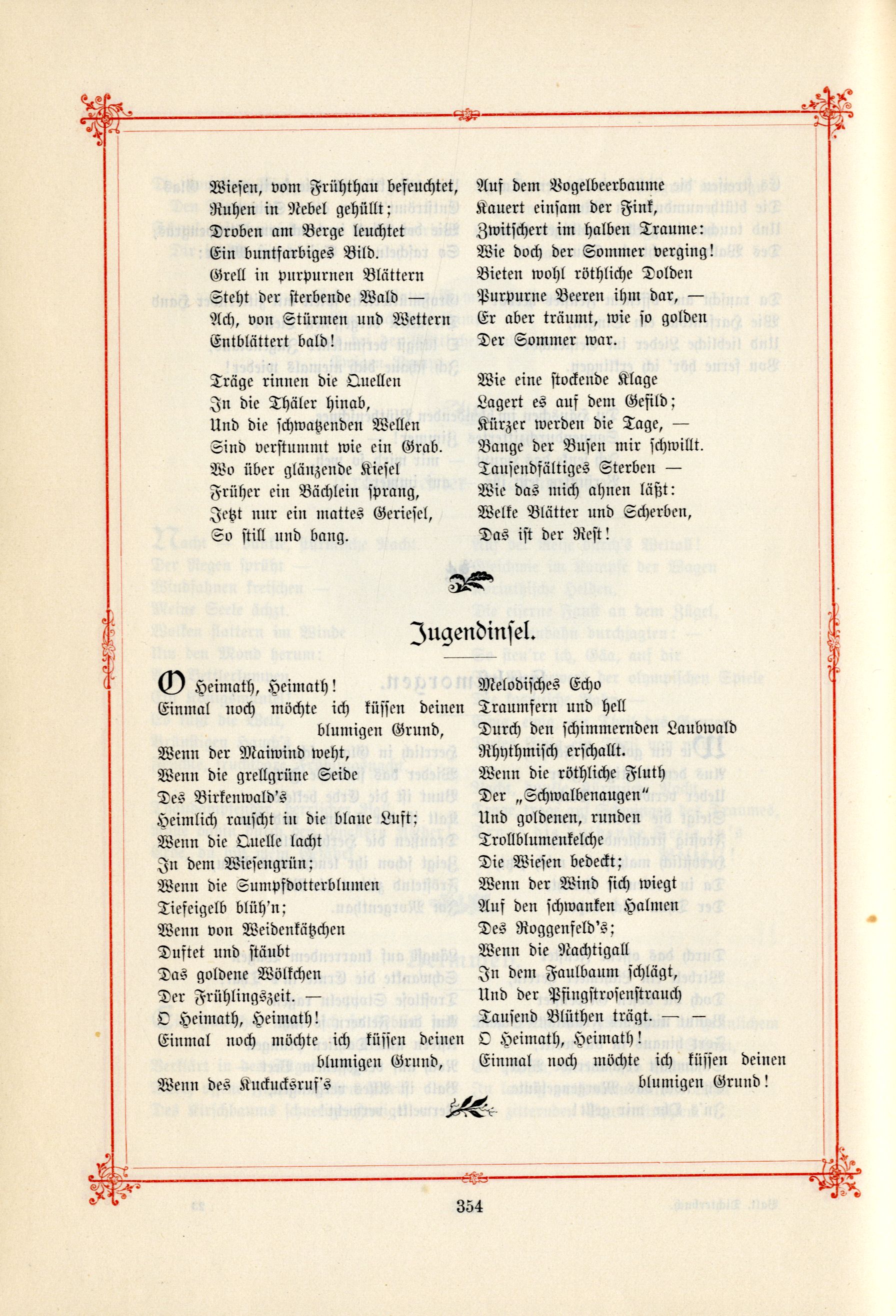Jugendinsel (1895) | 1. (354) Põhitekst