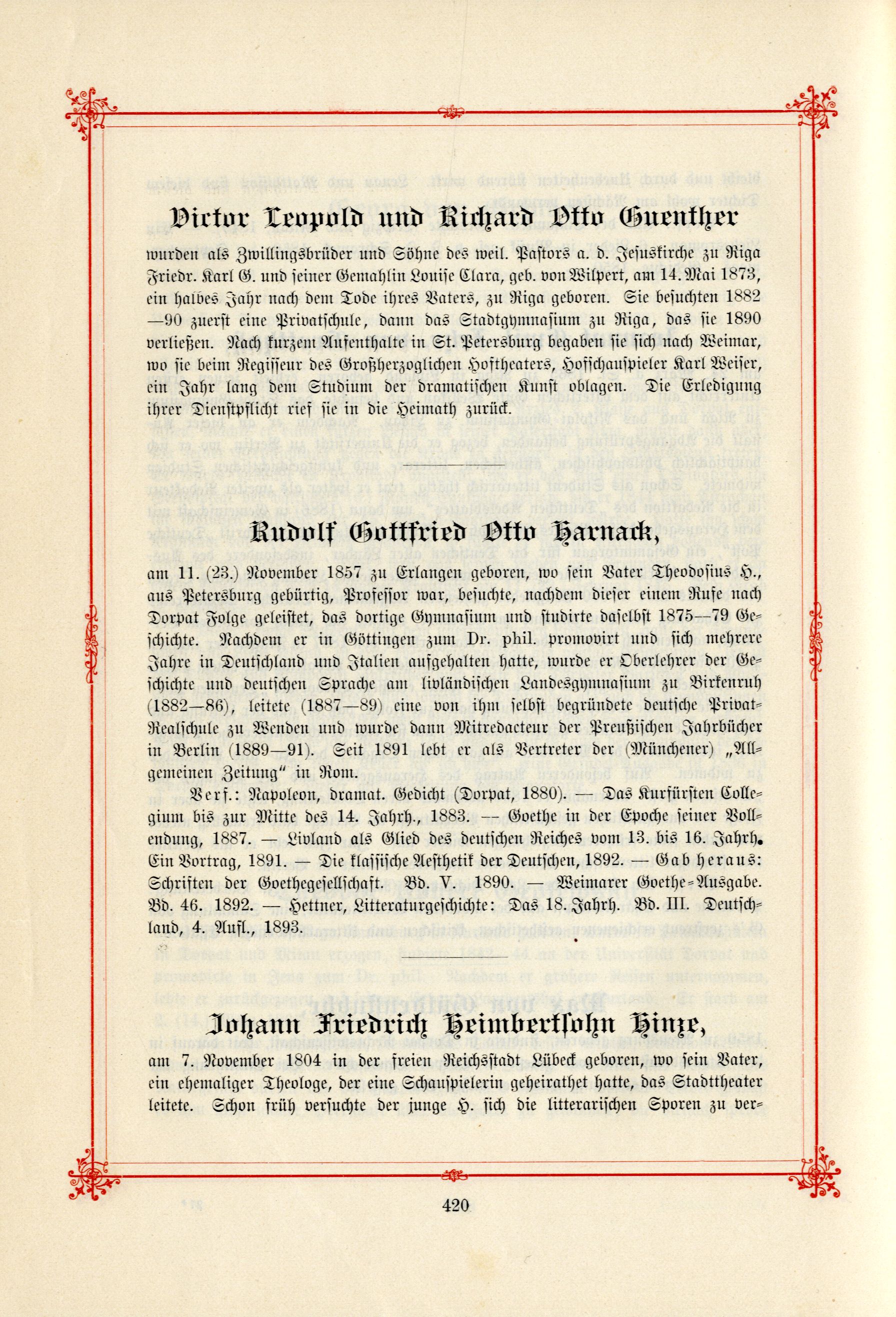 Victor Leopold und Richard Otto Guenther (1895) | 1. (420) Põhitekst