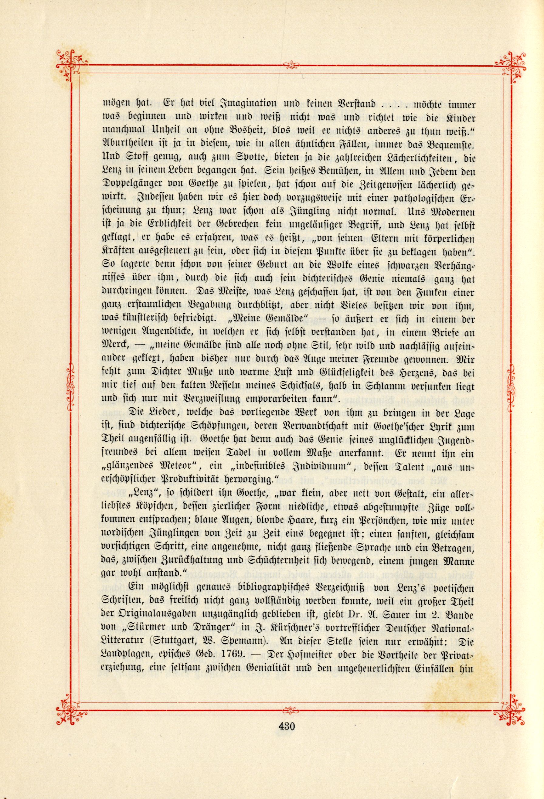 Das Baltische Dichterbuch (1895) | 476. (430) Main body of text