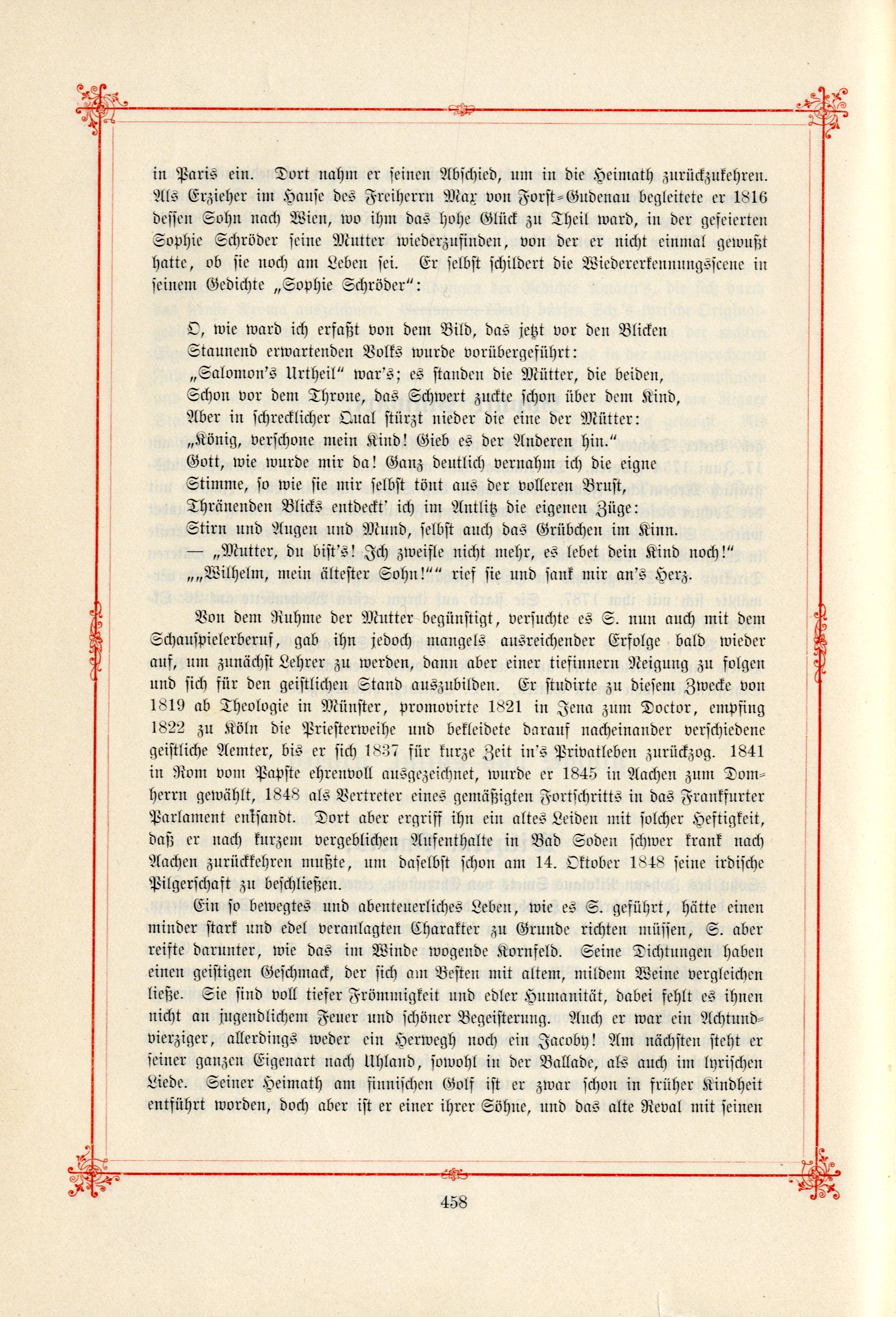 Das Baltische Dichterbuch (1895) | 504. (458) Main body of text