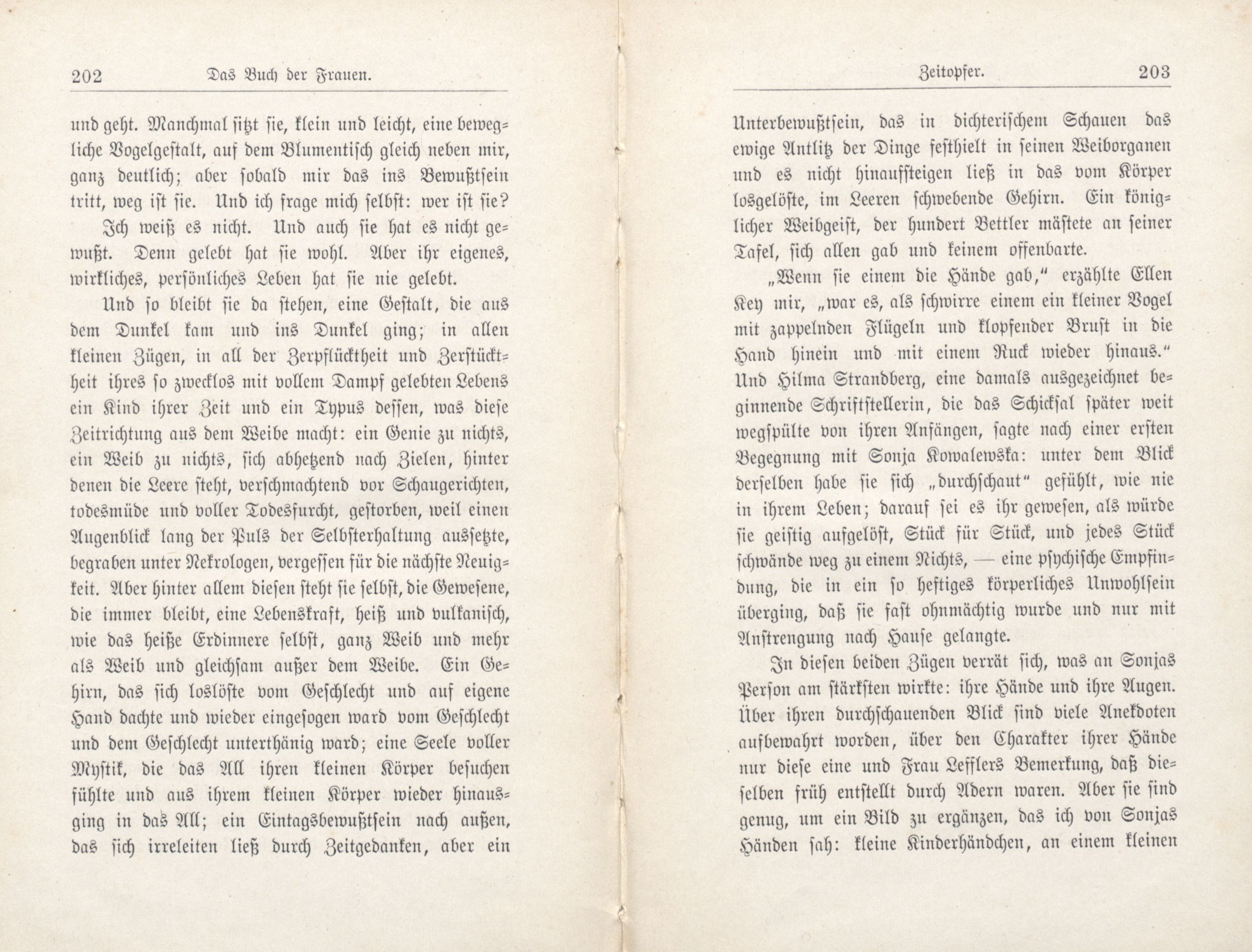 Das Buch der Frauen (1894) | 106. (202-203) Main body of text